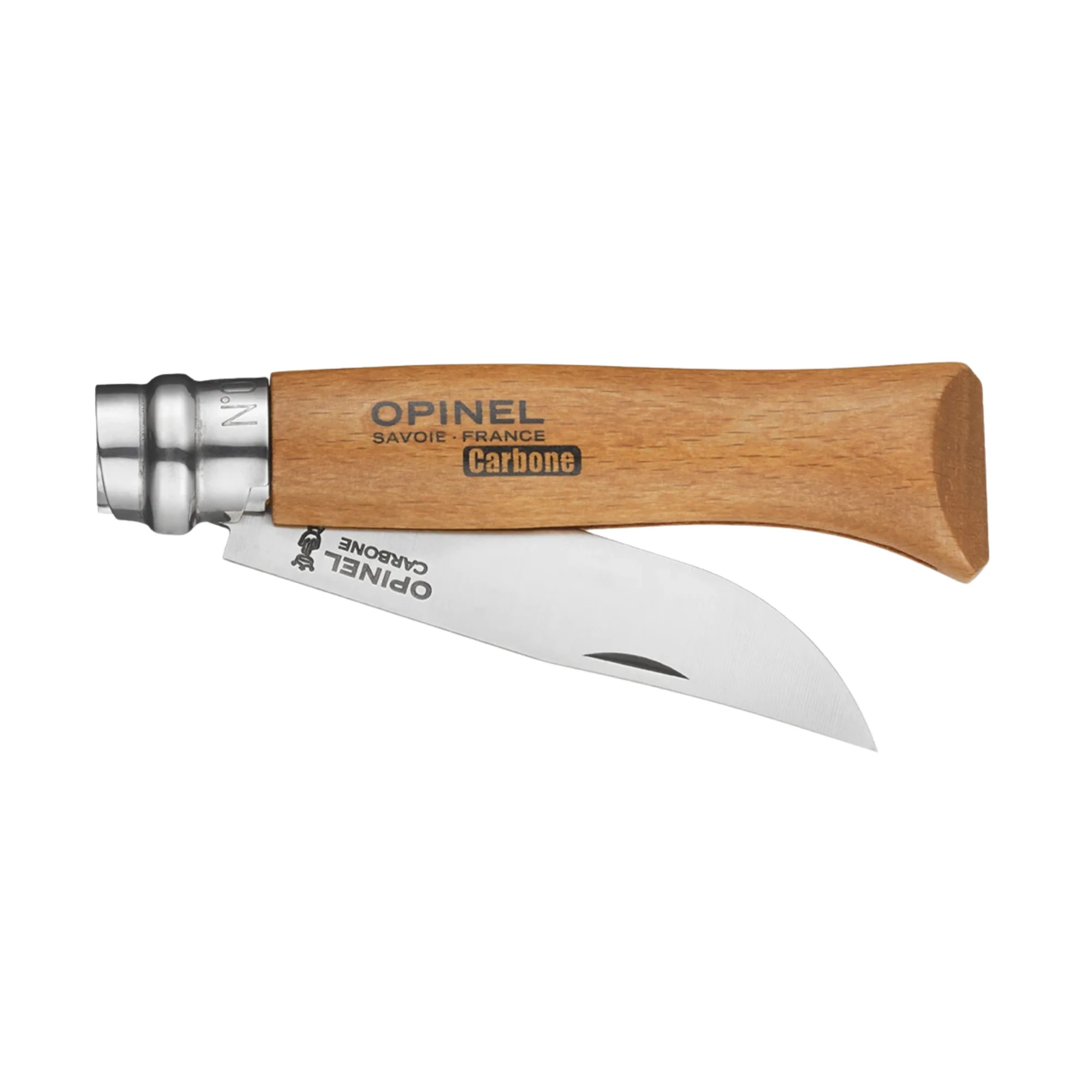 Opinel #8 Carbon Blade Folding Pocket Knife (Blister Packed) - Image 2