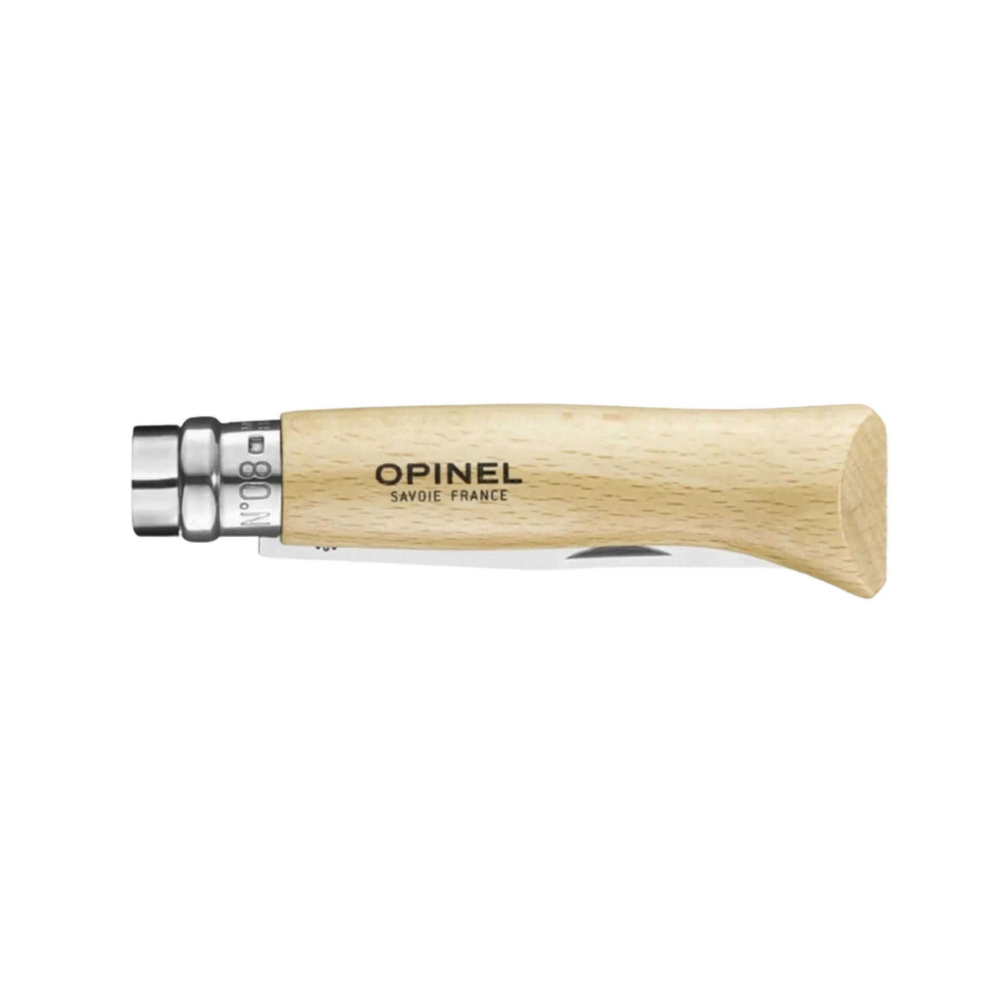 Opinel #8 Stainless Steel Folding Pocket Knife (Blister Packed) - Image 3