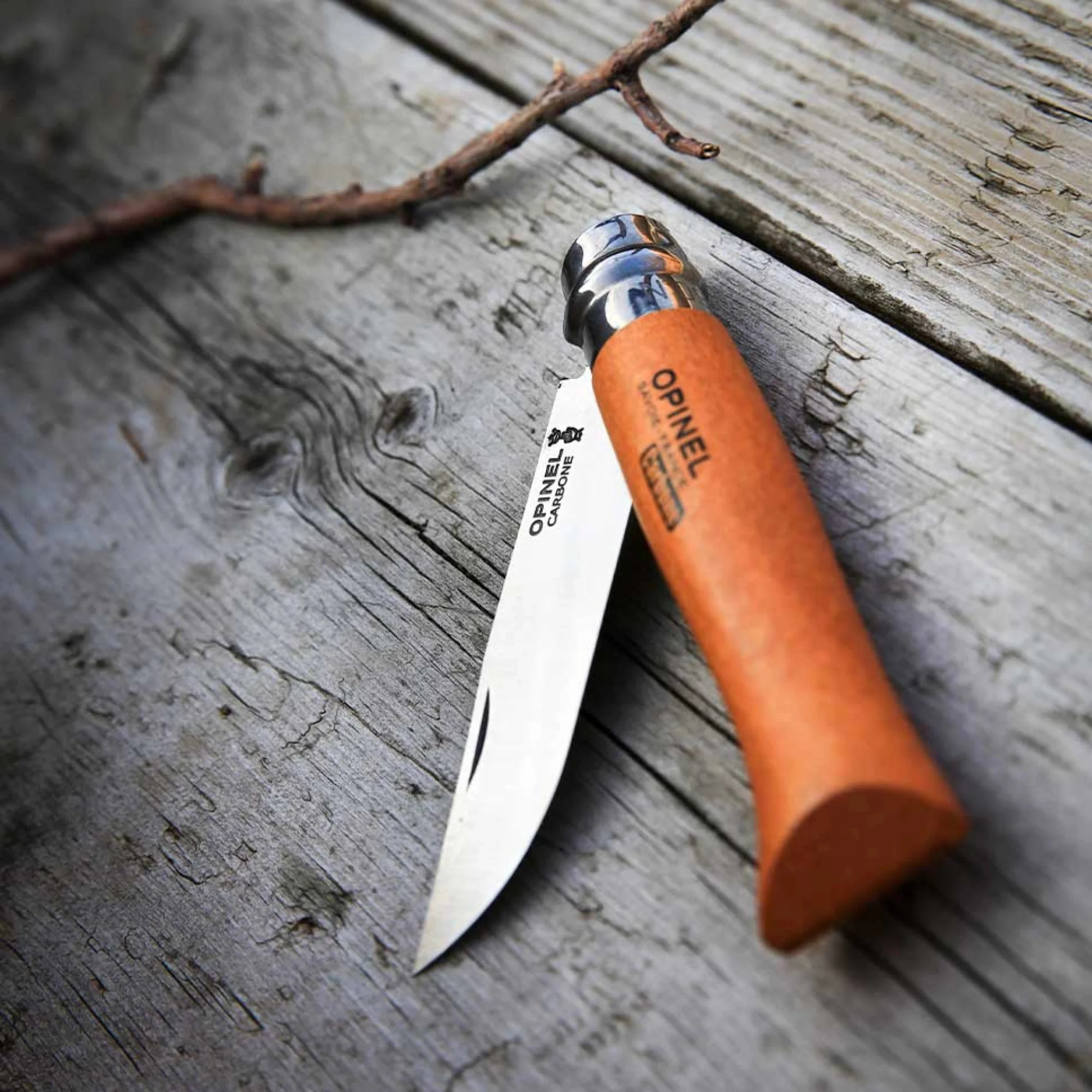 Opinel #9 Carbon Blade Folding Pocket Knife (Blister Packed) - Image 4