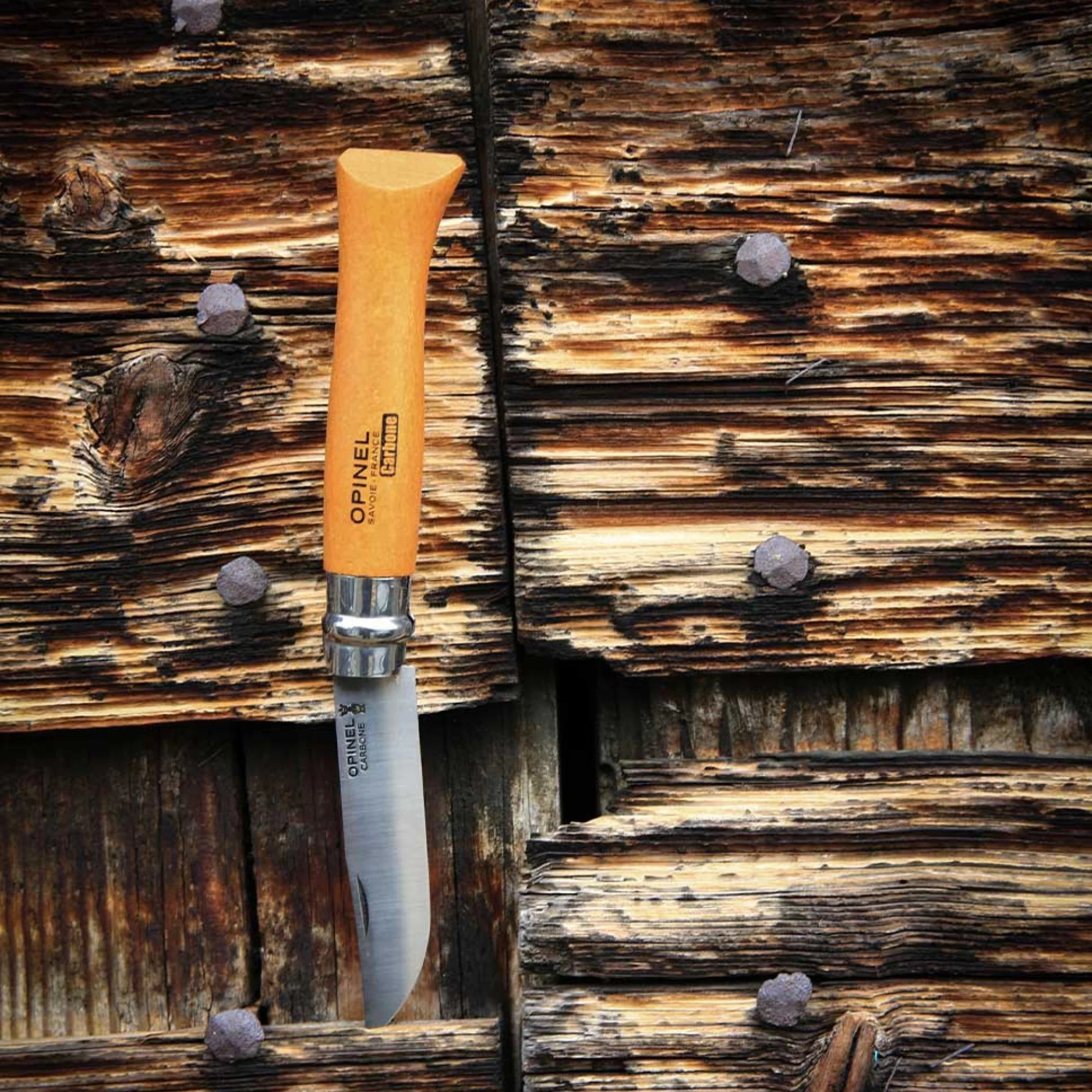 Opinel #9 Carbon Blade Folding Pocket Knife (Blister Packed) - Image 5