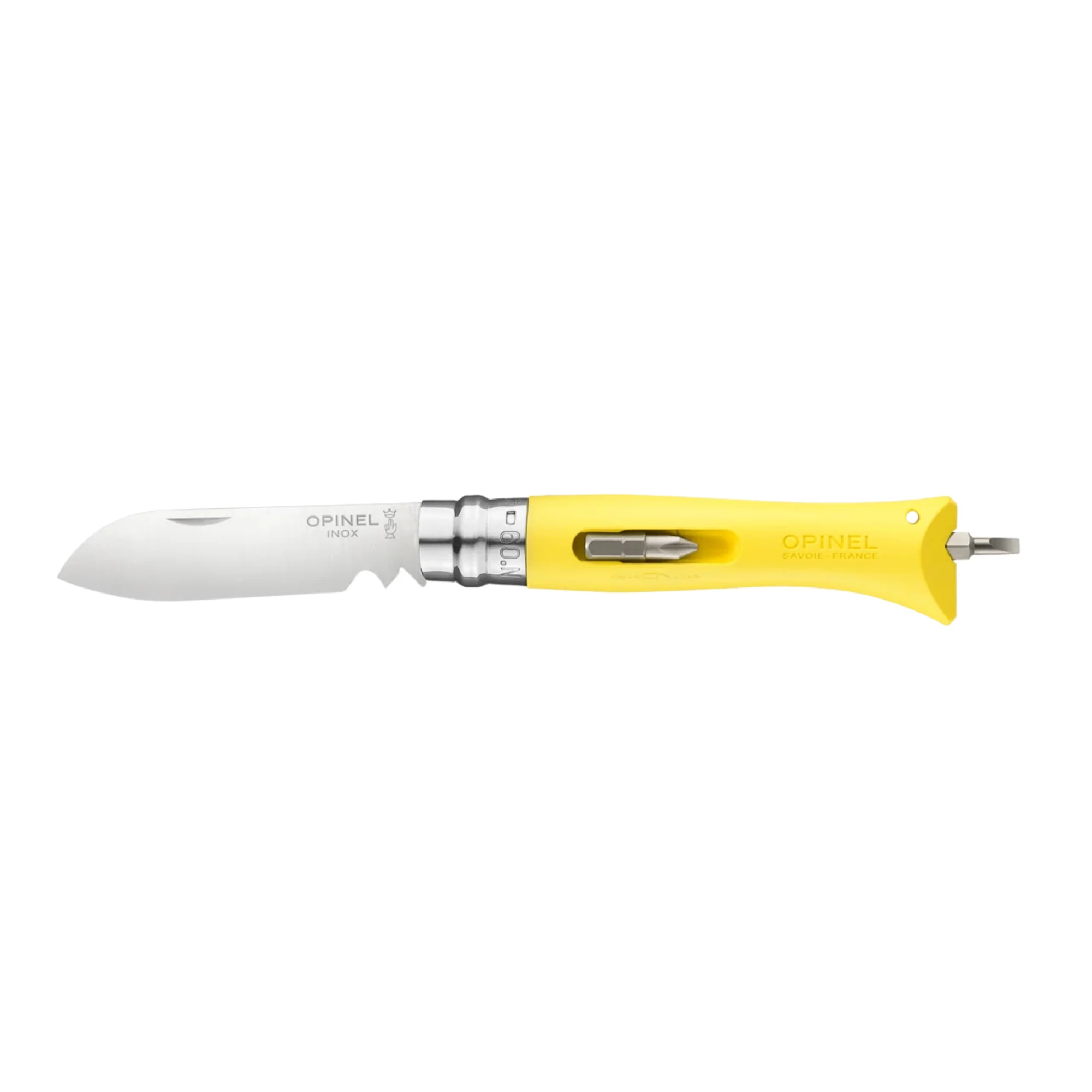 Opinel #9 DIY Stainless Steel Folding Tool Knife (Yellow)