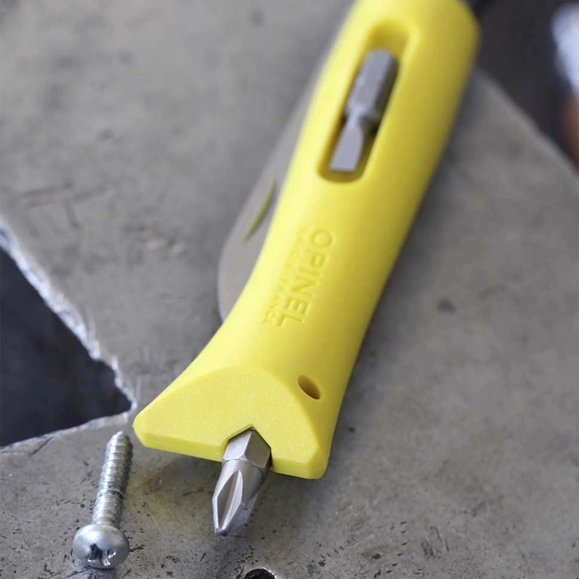 Opinel #9 DIY Stainless Steel Folding Tool Knife (Yellow) - Image 7