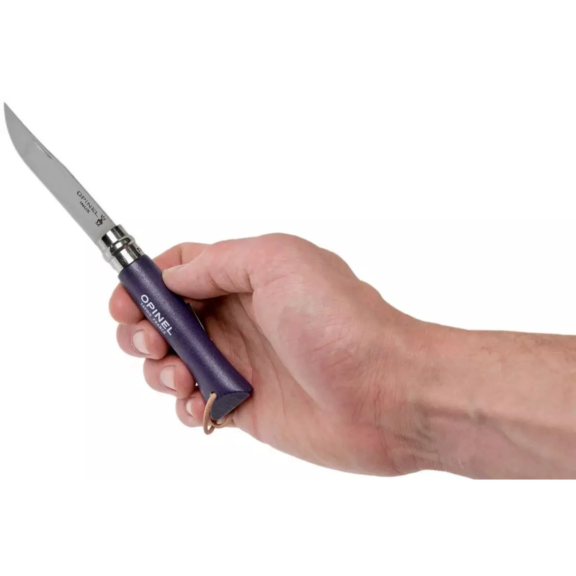 Opinel #6 Stainless Steel Bushwhacker Trekking Folding Pocket Knife (Grey Purple) - Image 7