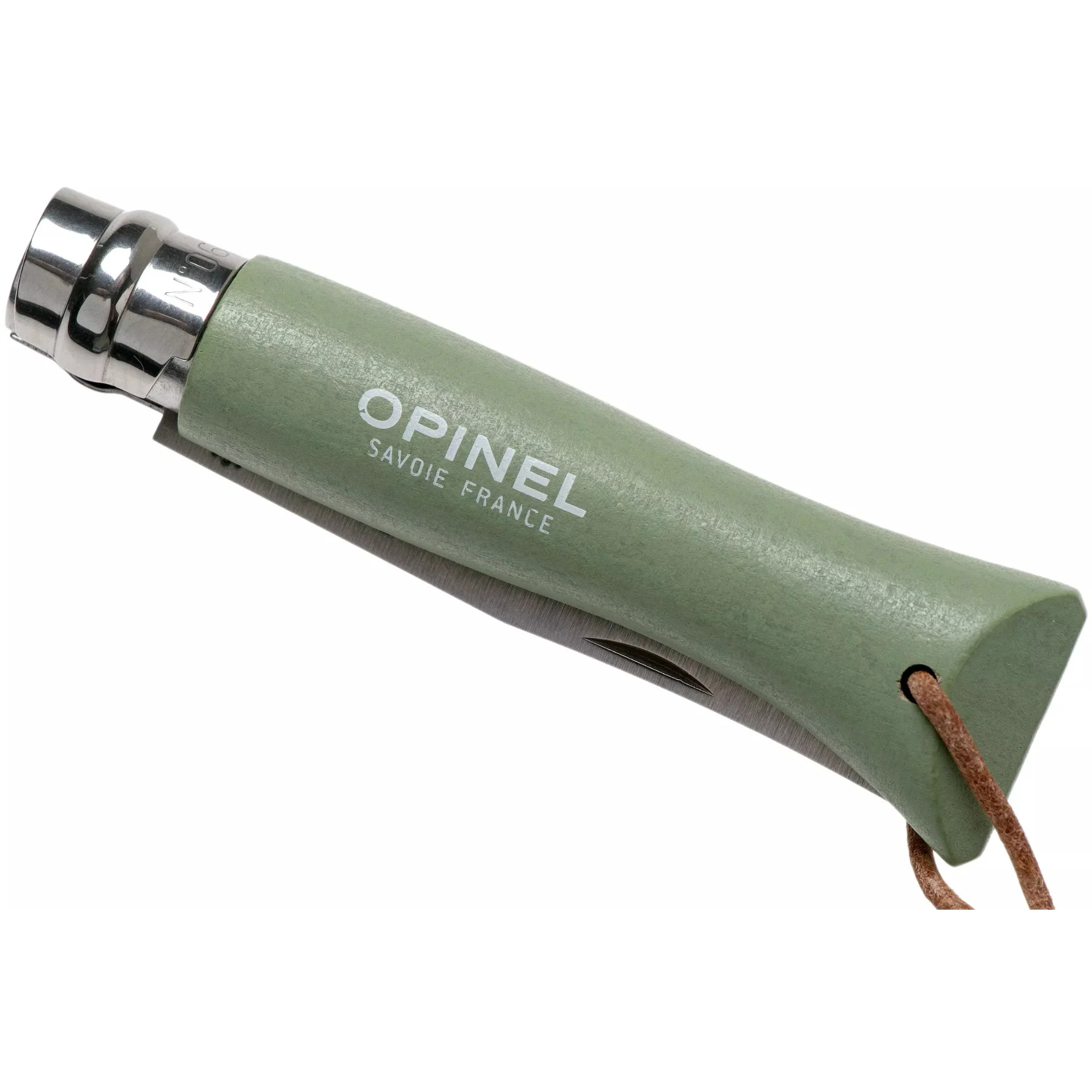 Opinel #6 Stainless Steel Bushwhacker Trekking Folding Pocket Knife (Sage) - Image 3