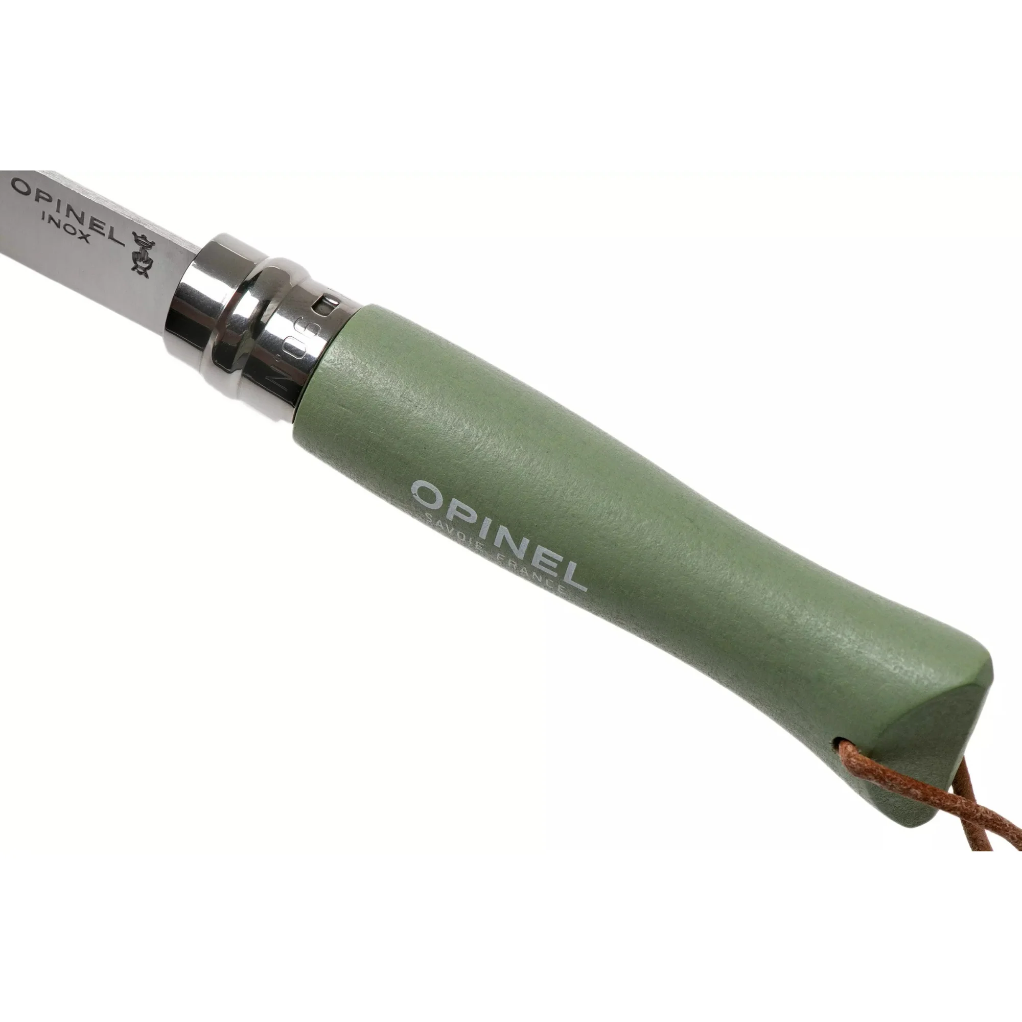 Opinel #6 Stainless Steel Bushwhacker Trekking Folding Pocket Knife (Sage) - Image 4