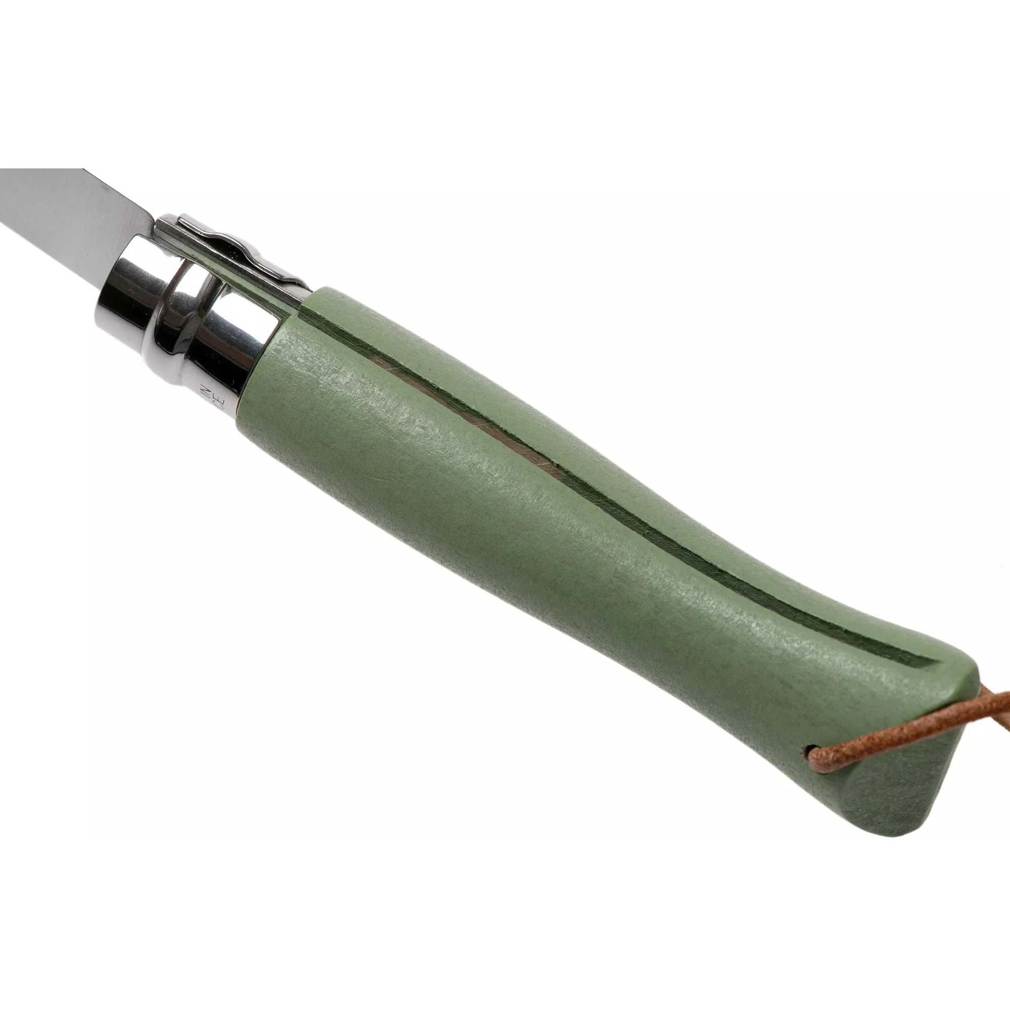 Opinel #6 Stainless Steel Bushwhacker Trekking Folding Pocket Knife (Sage) - Image 5