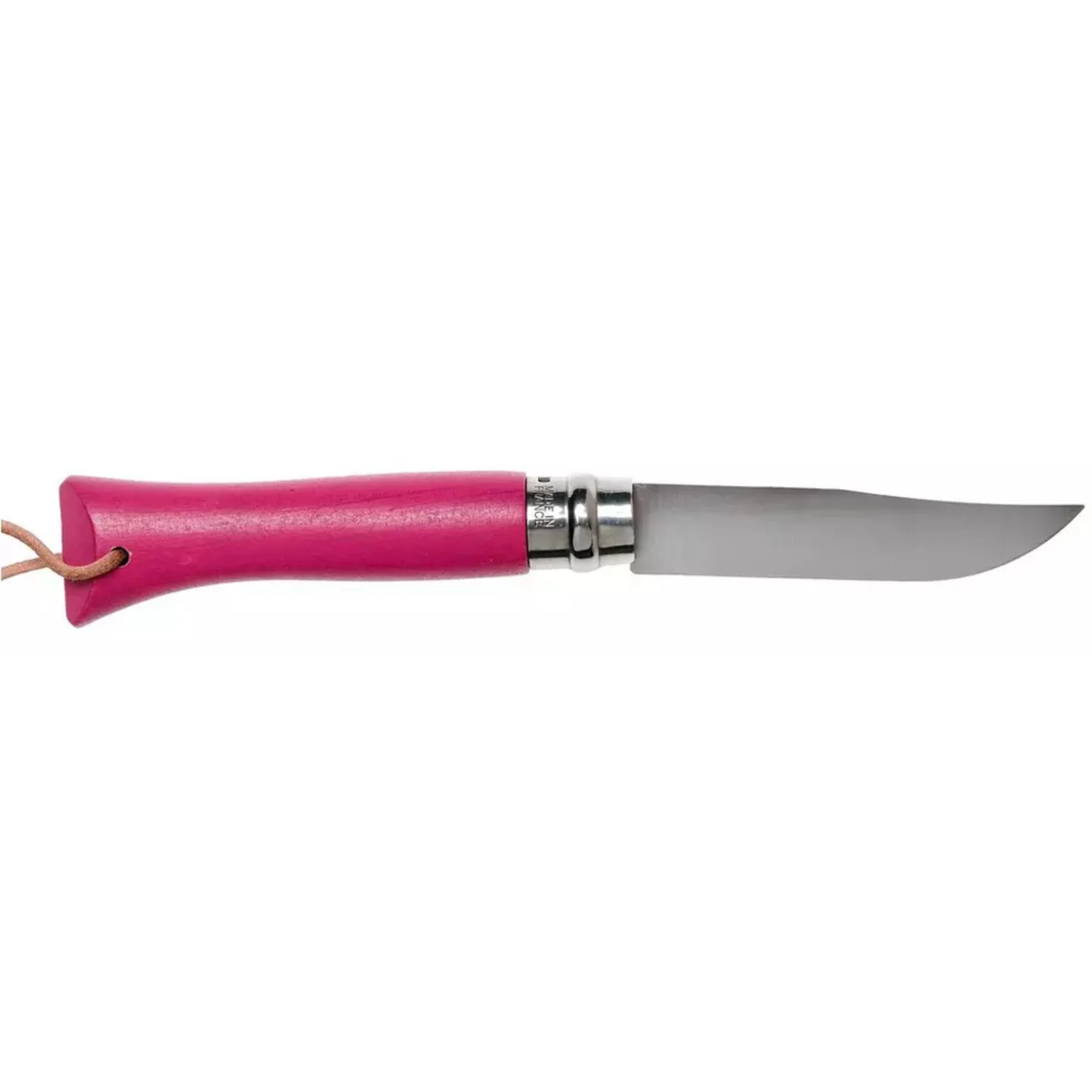 Opinel #6 Stainless Steel Bushwhacker Trekking Folding Pocket Knife (Raspberry) - Image 2