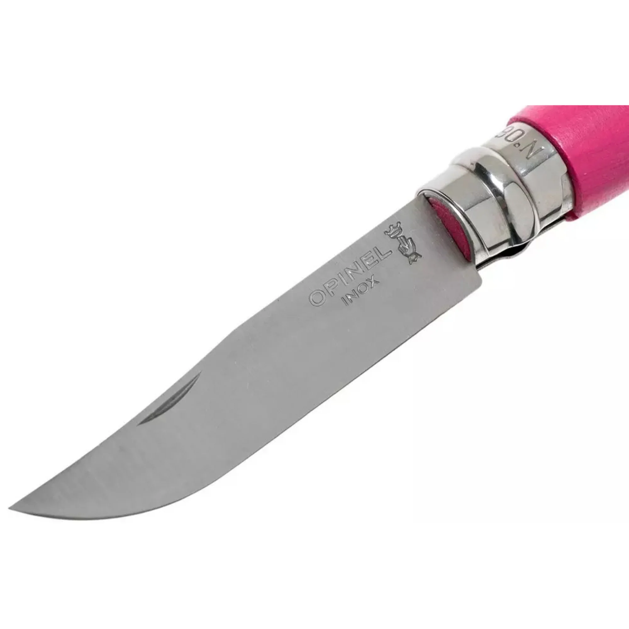 Opinel #6 Stainless Steel Bushwhacker Trekking Folding Pocket Knife (Raspberry) - Image 3