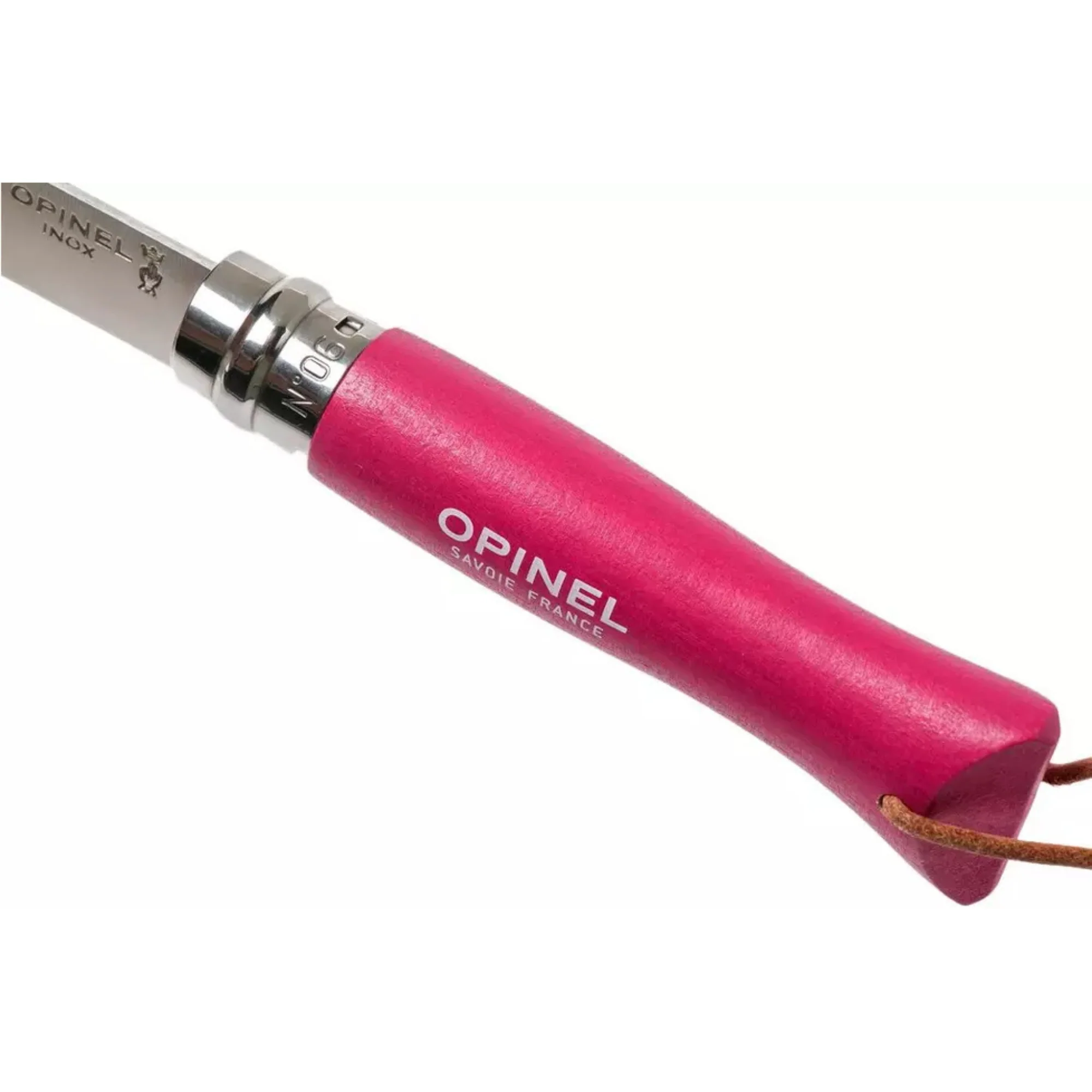 Opinel #6 Stainless Steel Bushwhacker Trekking Folding Pocket Knife (Raspberry) - Image 4
