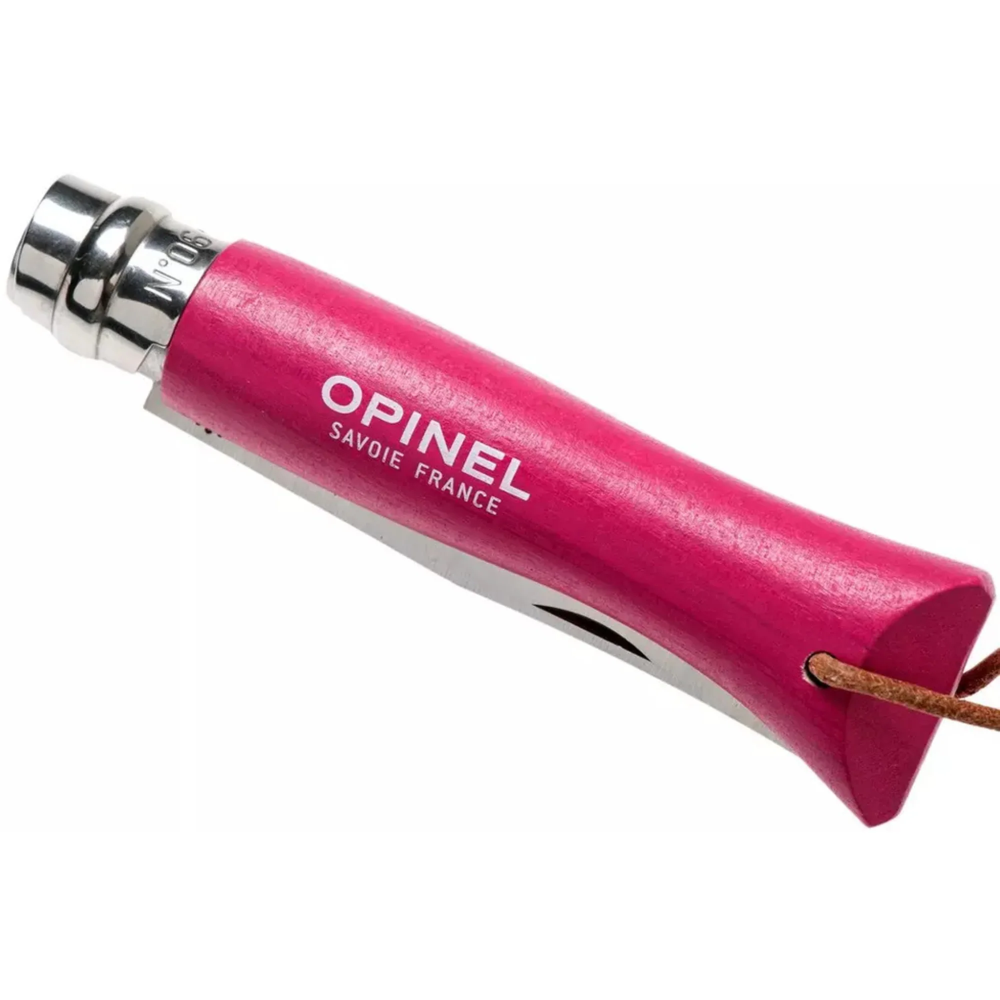 Opinel #6 Stainless Steel Bushwhacker Trekking Folding Pocket Knife (Raspberry) - Image 6