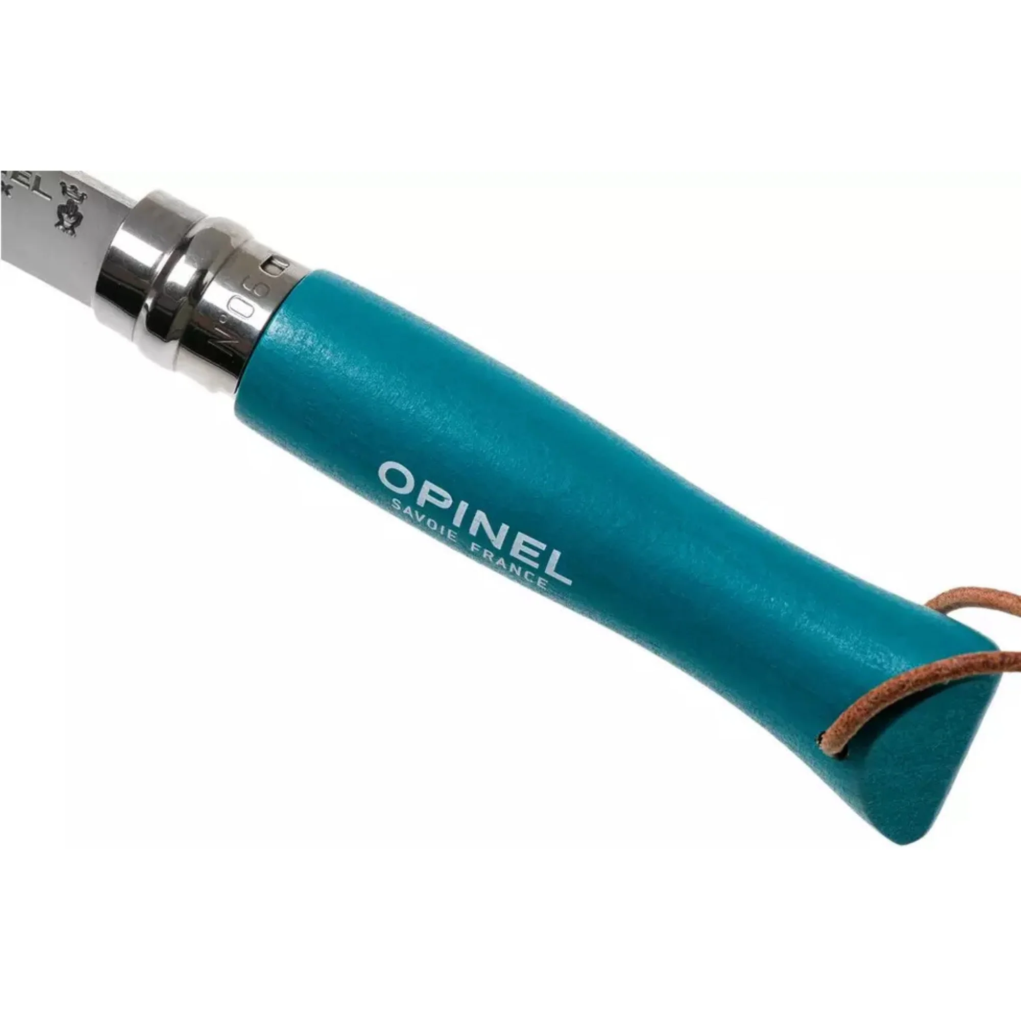 Opinel #6 Stainless Steel Bushwhacker Trekking Folding Pocket Knife (Turquoise) - Image 4