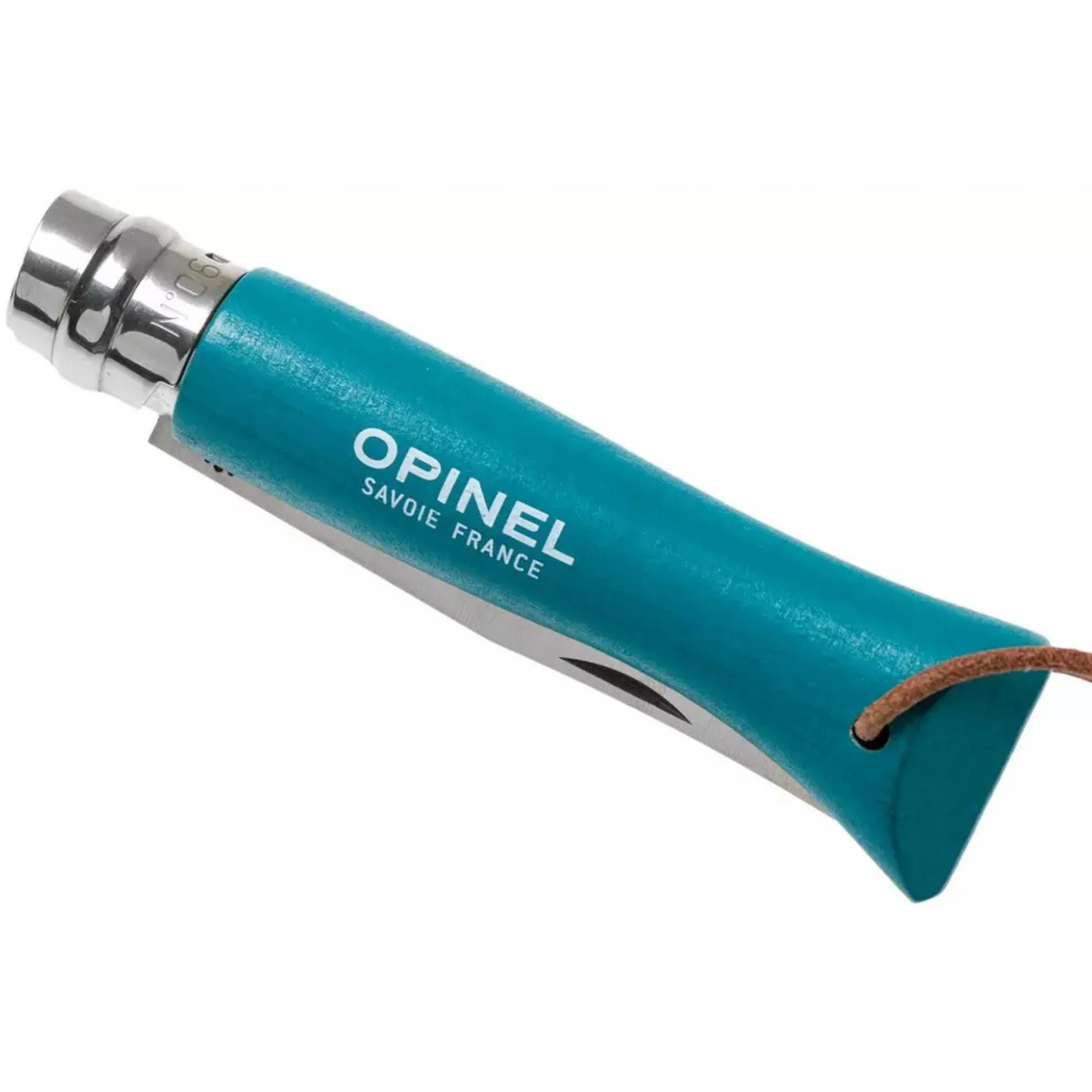 Opinel #6 Stainless Steel Bushwhacker Trekking Folding Pocket Knife (Turquoise) - Image 6