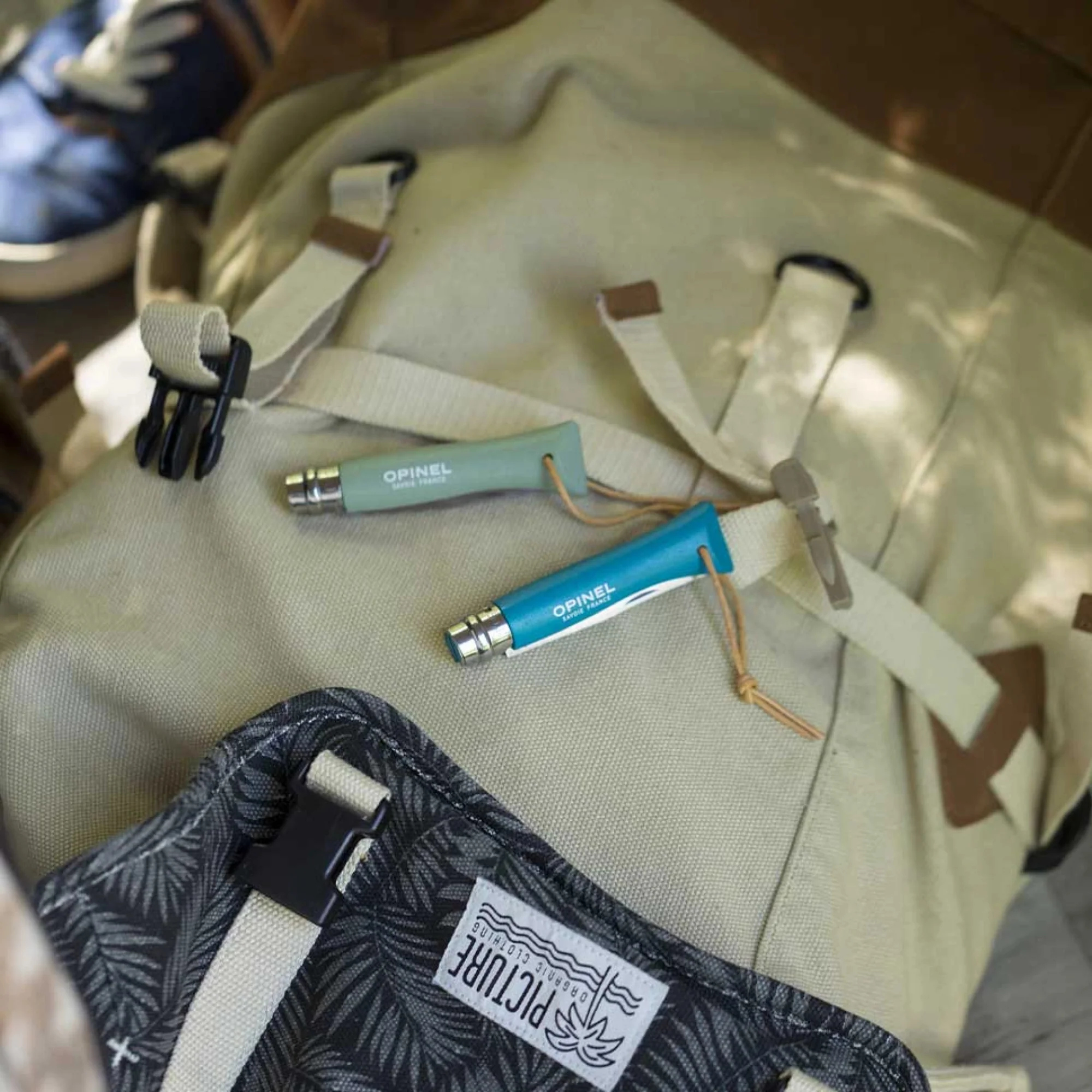 Opinel #6 Stainless Steel Bushwhacker Trekking Folding Pocket Knife (Turquoise) - Image 9