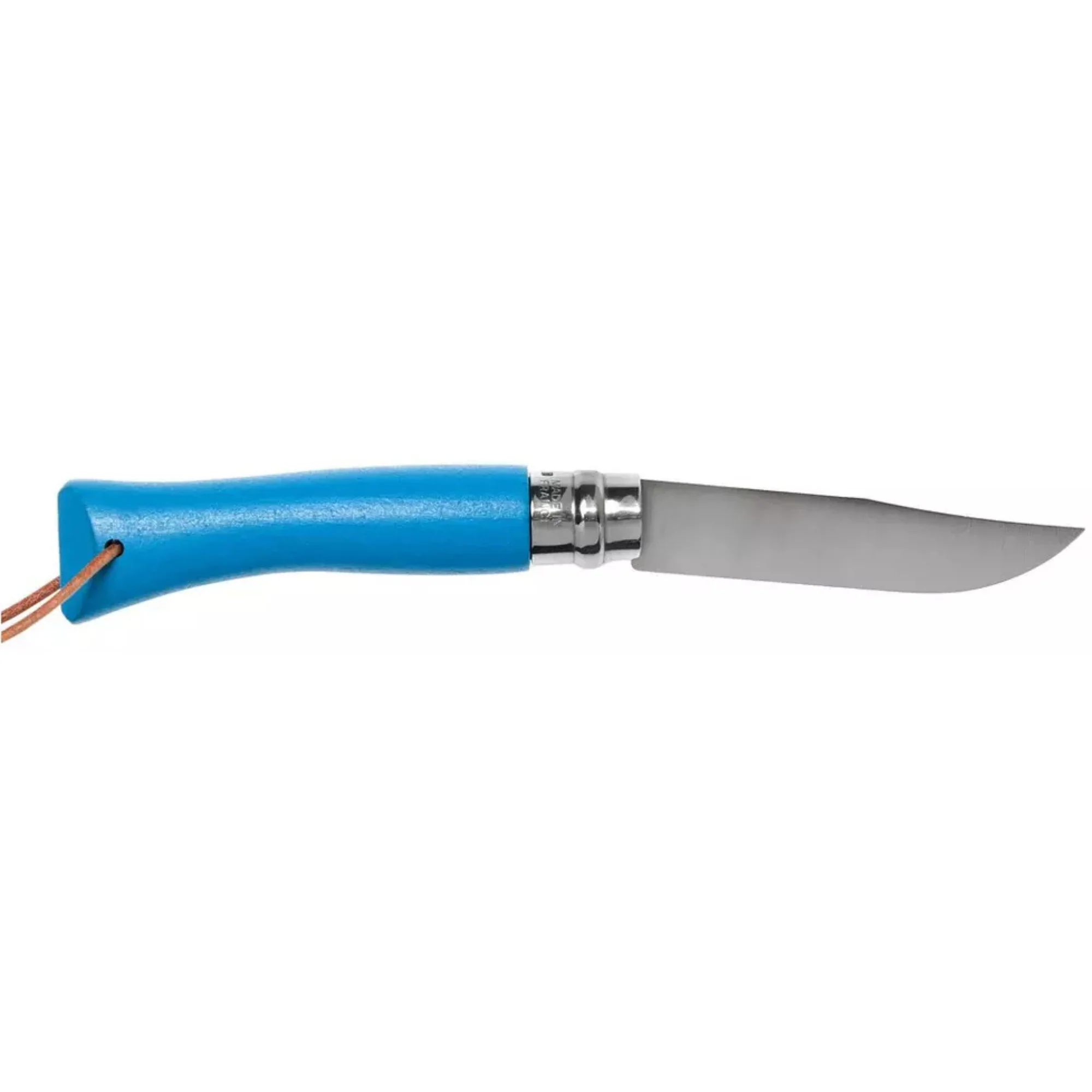 Opinel #7 Stainless Steel Bushwhacker Trekking Folding Pocket Knife (Cyan Blue) - Image 2
