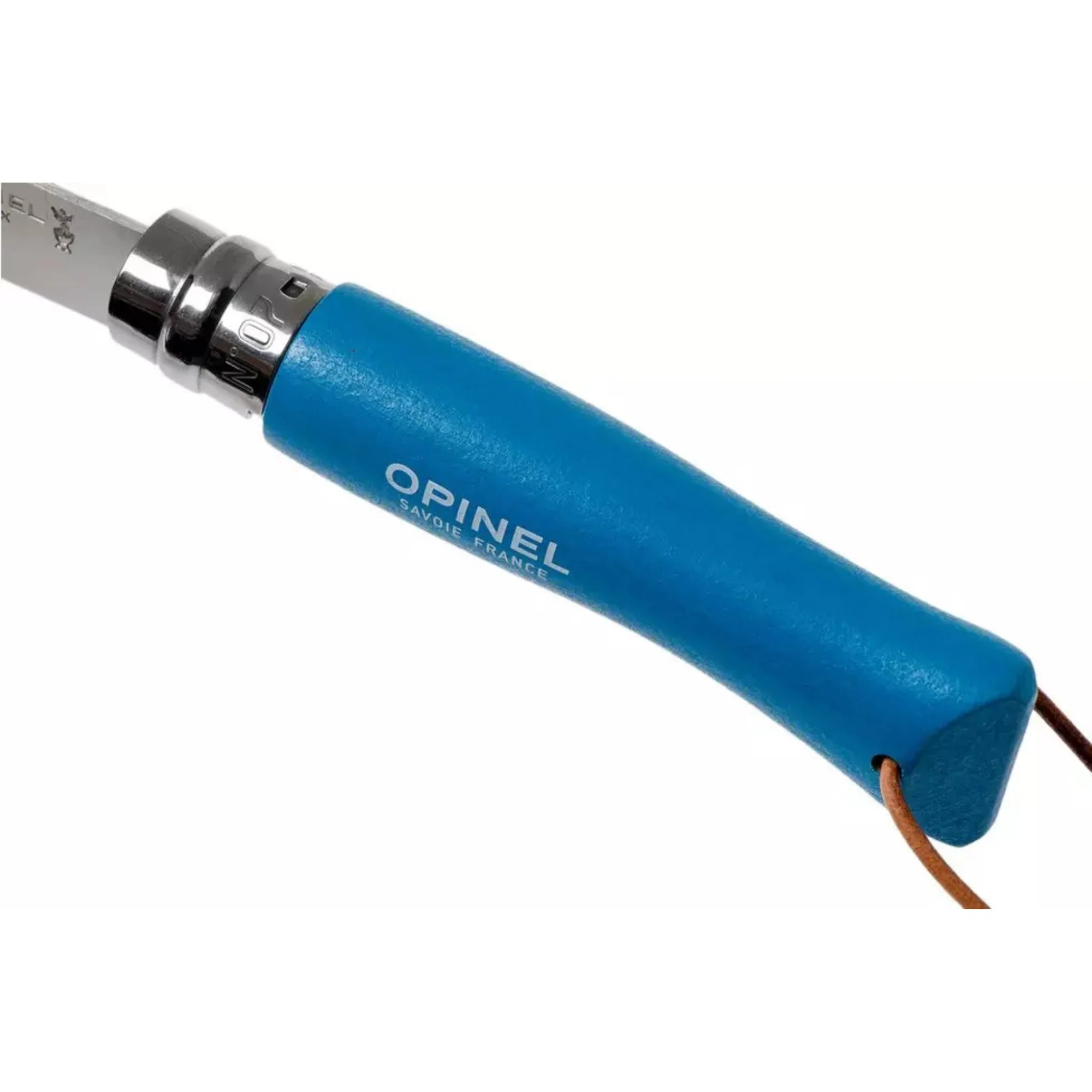 Opinel #7 Stainless Steel Bushwhacker Trekking Folding Pocket Knife (Cyan Blue) - Image 3