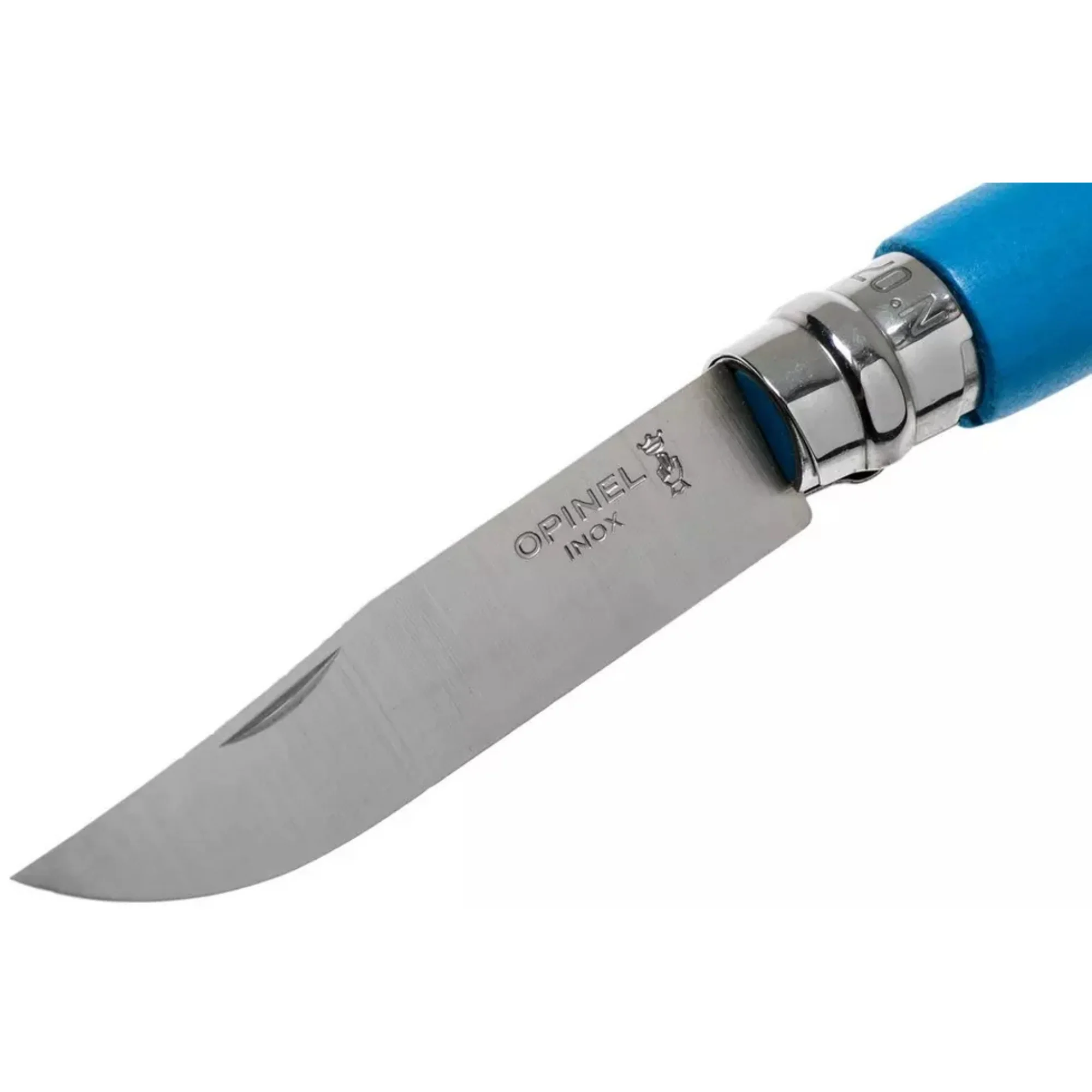 Opinel #7 Stainless Steel Bushwhacker Trekking Folding Pocket Knife (Cyan Blue) - Image 6