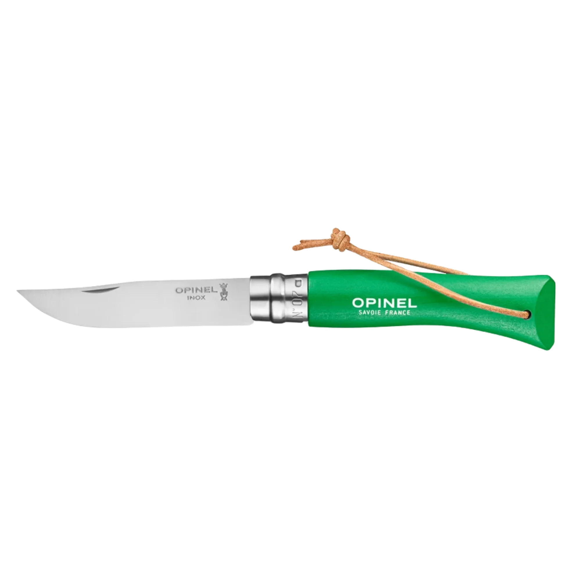 Opinel #7 Stainless Steel Bushwhacker Trekking Folding Pocket Knife (Meadow Green)
