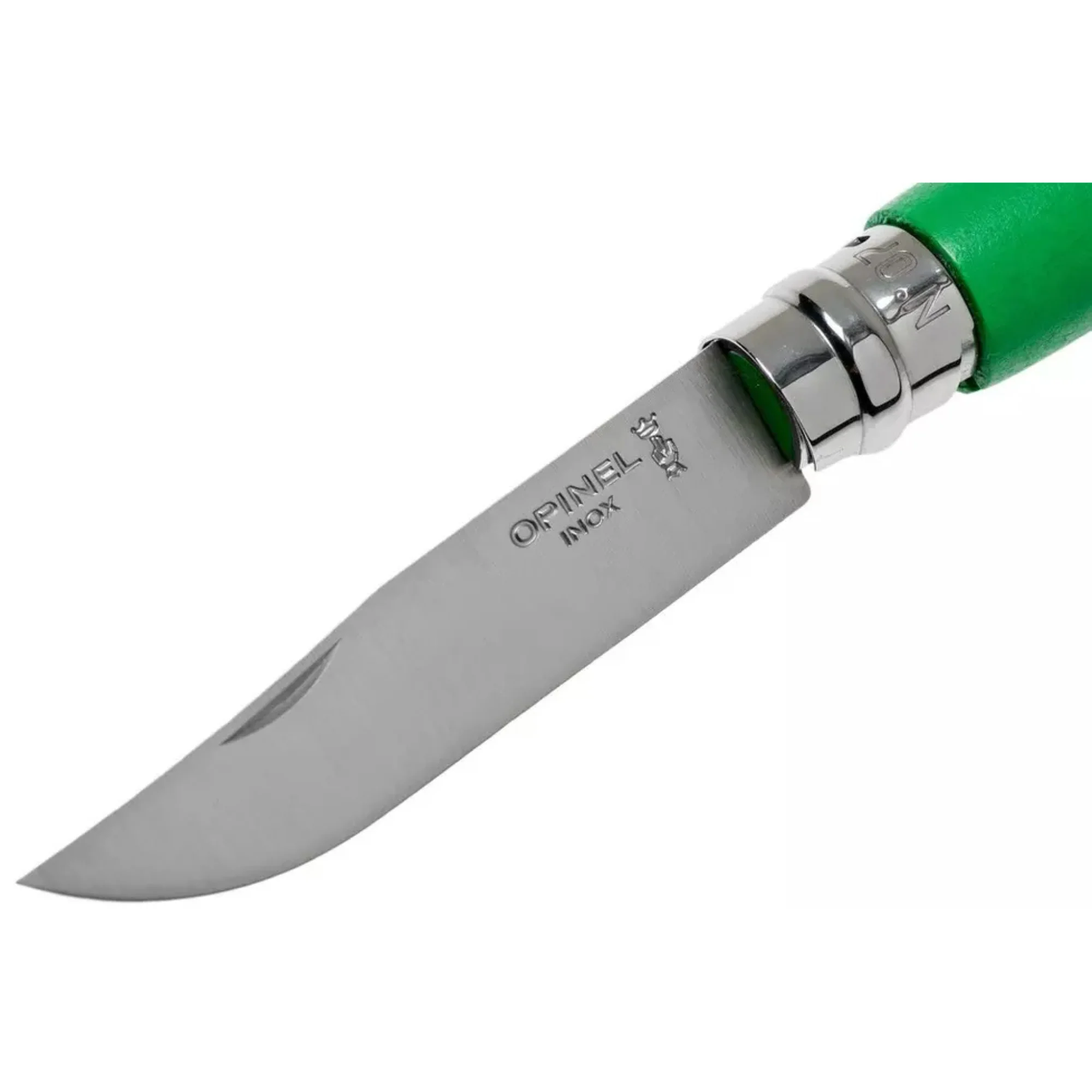 Opinel #7 Stainless Steel Bushwhacker Trekking Folding Pocket Knife (Meadow Green) - Image 3