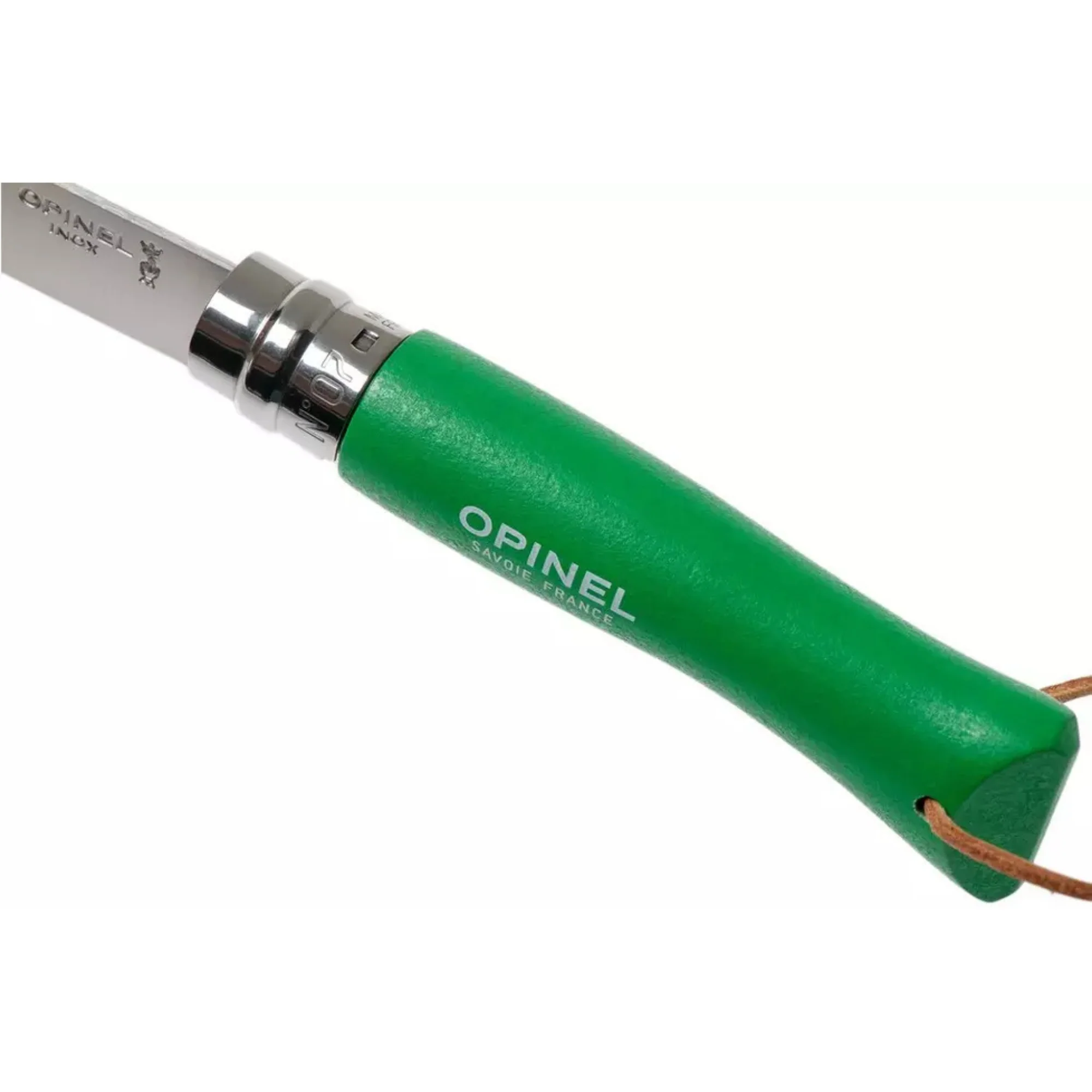 Opinel #7 Stainless Steel Bushwhacker Trekking Folding Pocket Knife (Meadow Green) - Image 4