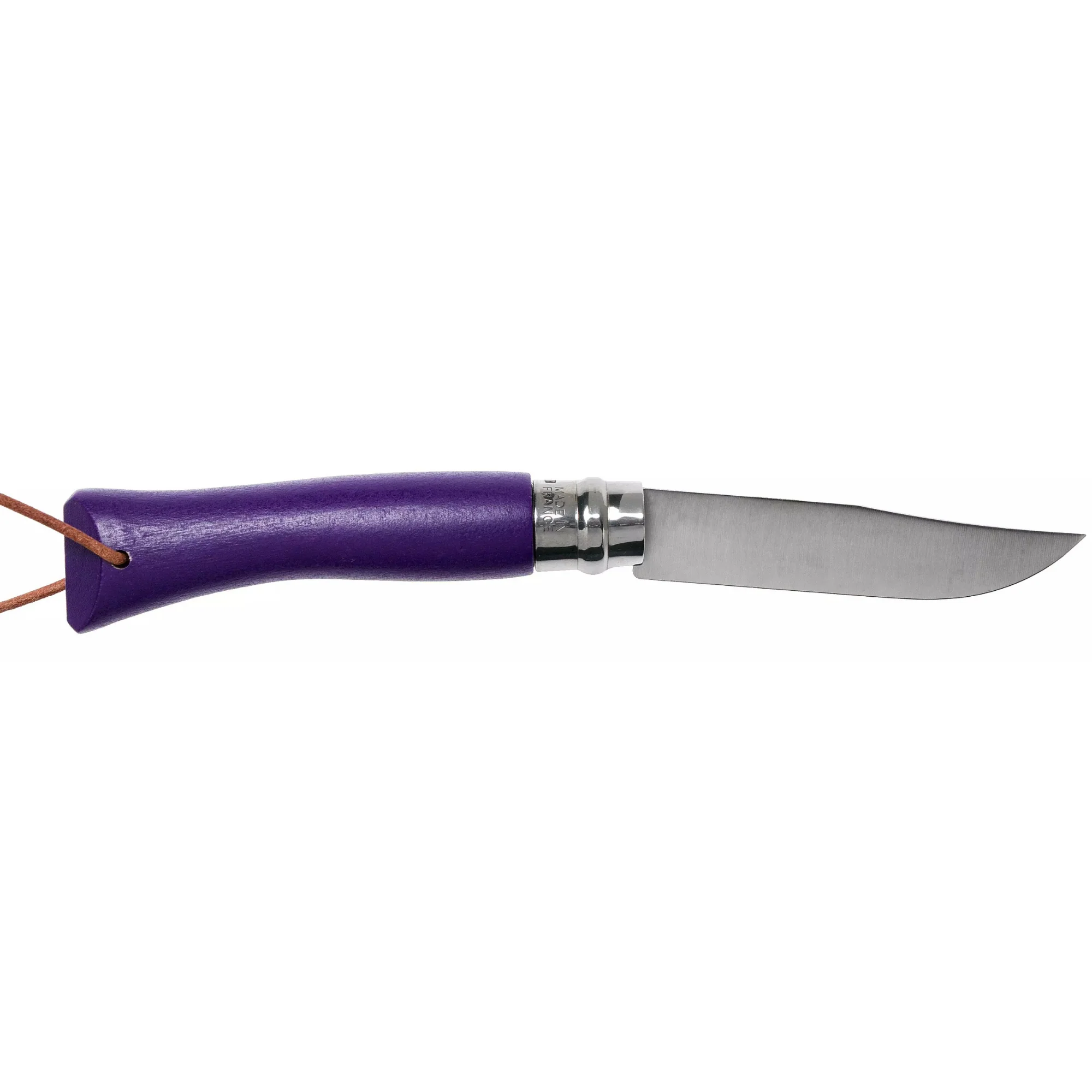 Opinel #7 Stainless Steel Bushwhacker Trekking Folding Pocket Knife (Purple) - Image 2