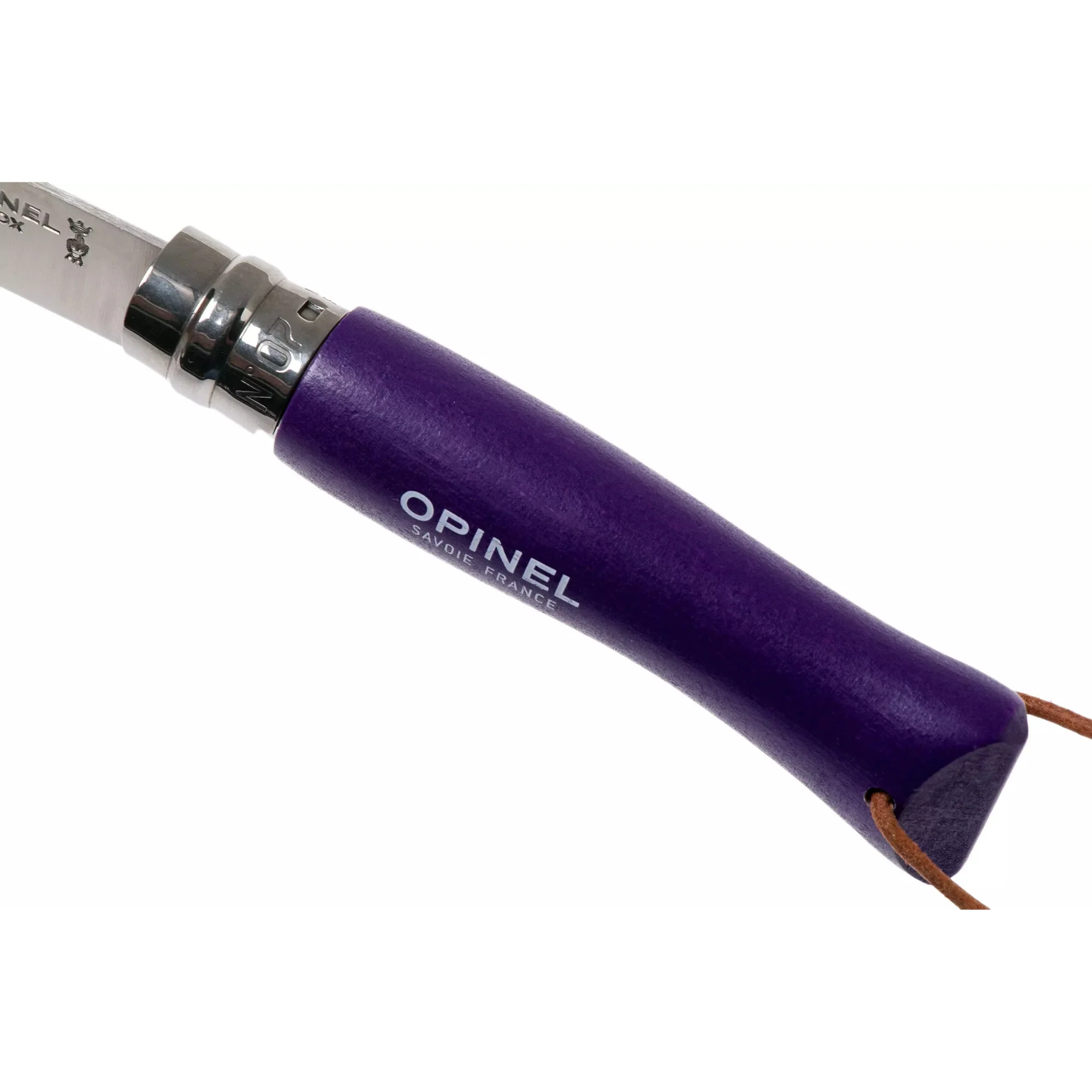Opinel #7 Stainless Steel Bushwhacker Trekking Folding Pocket Knife (Purple) - Image 4