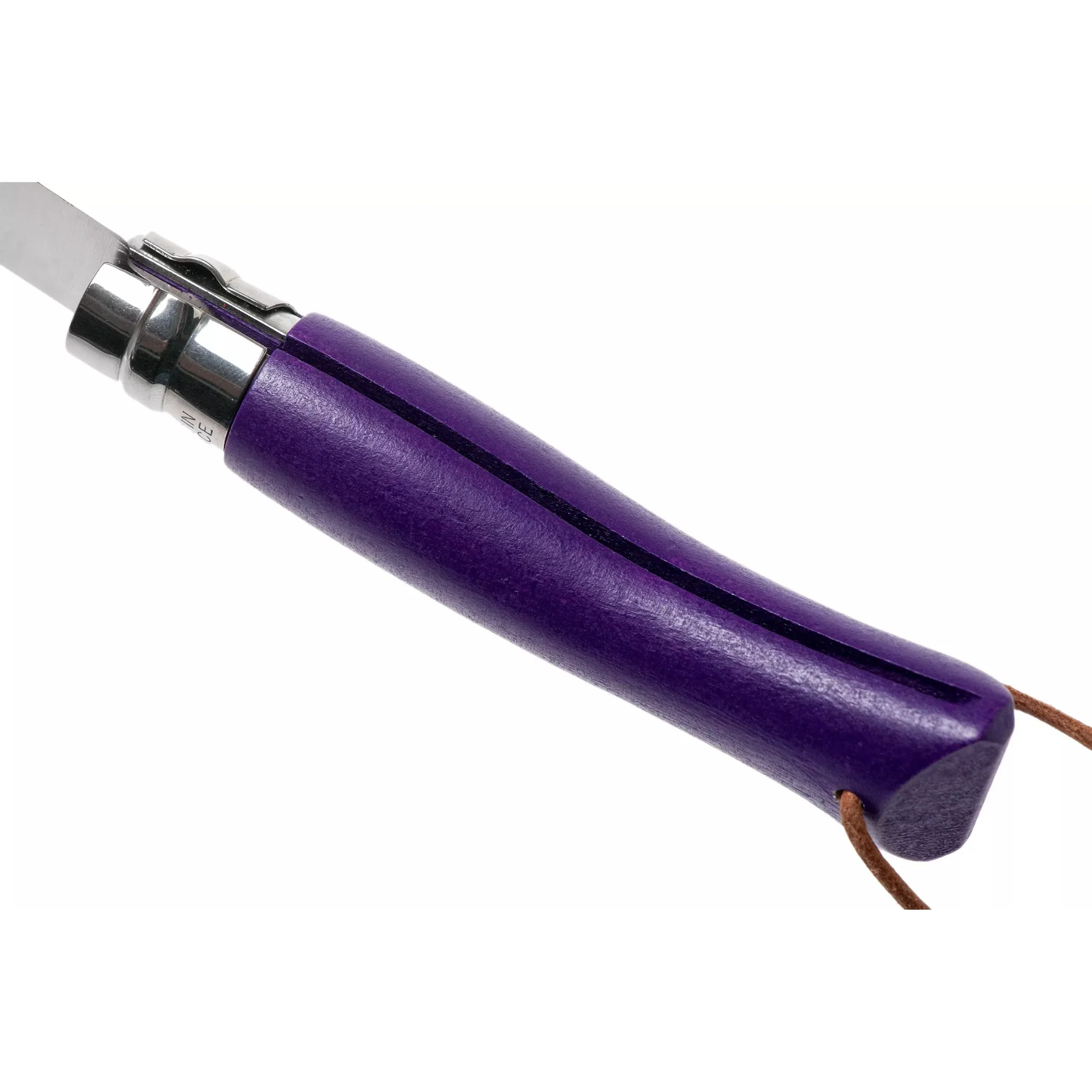 Opinel #7 Stainless Steel Bushwhacker Trekking Folding Pocket Knife (Purple) - Image 5
