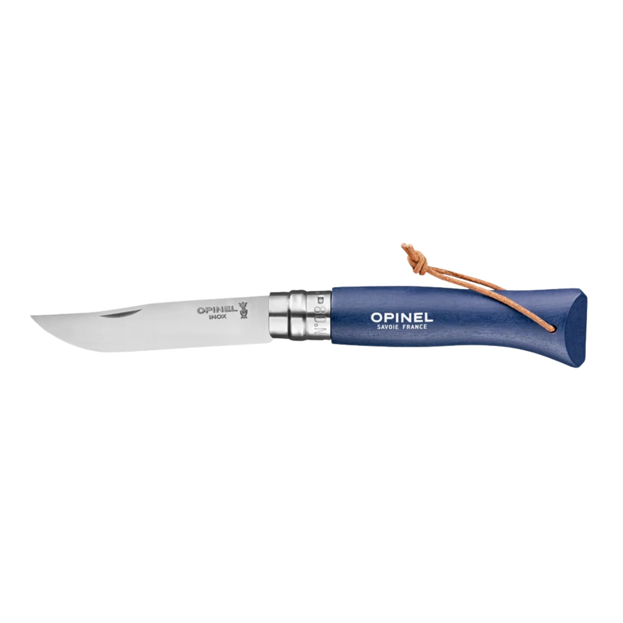 Opinel #8 Stainless Steel Bushwhacker Trekking Folding Pocket Knife (Dark Blue)