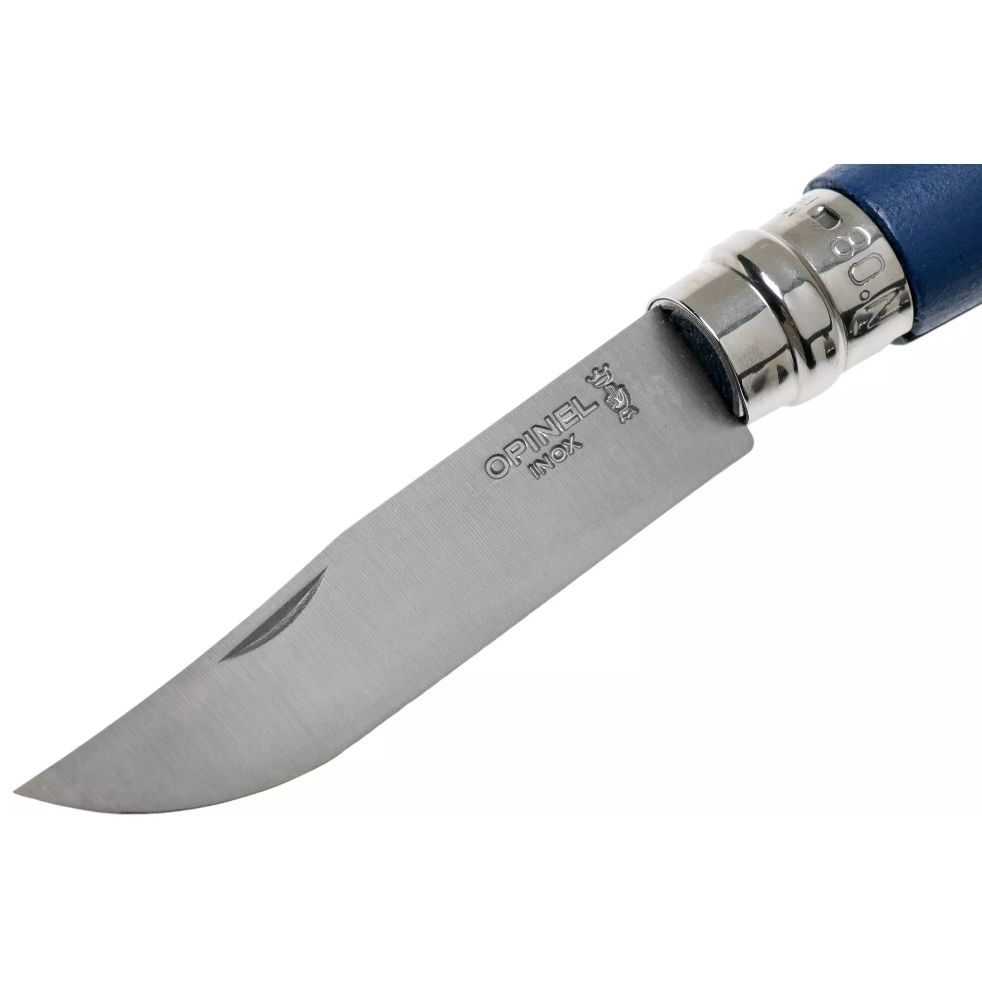 Opinel #8 Stainless Steel Bushwhacker Trekking Folding Pocket Knife (Dark Blue) - Image 3