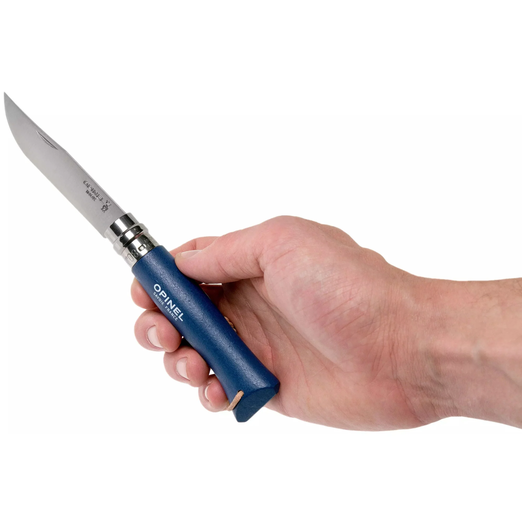 Opinel #8 Stainless Steel Bushwhacker Trekking Folding Pocket Knife (Dark Blue) - Image 7