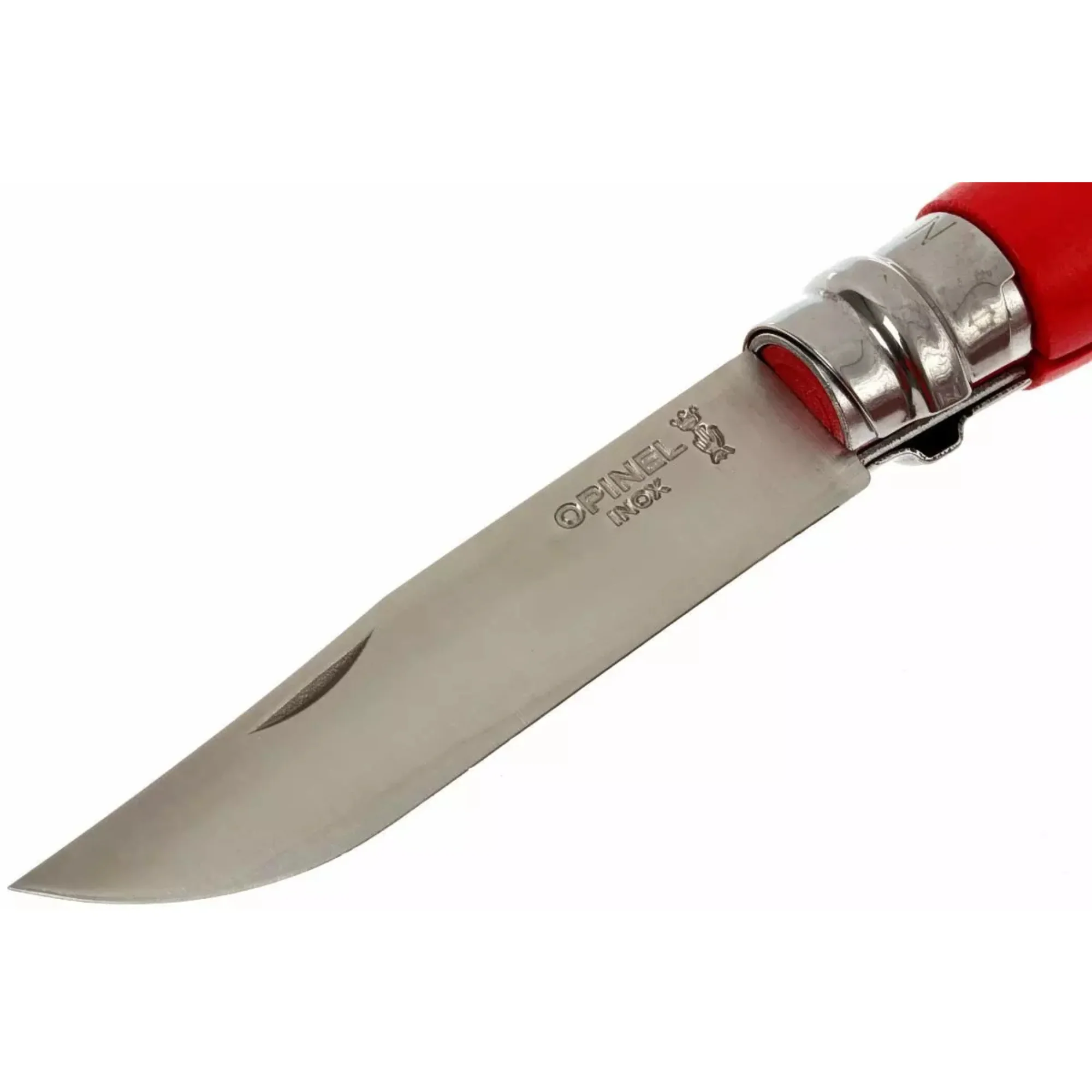 Opinel #8 Stainless Steel Bushwhacker Trekking Folding Pocket Knife (Red) - Image 3