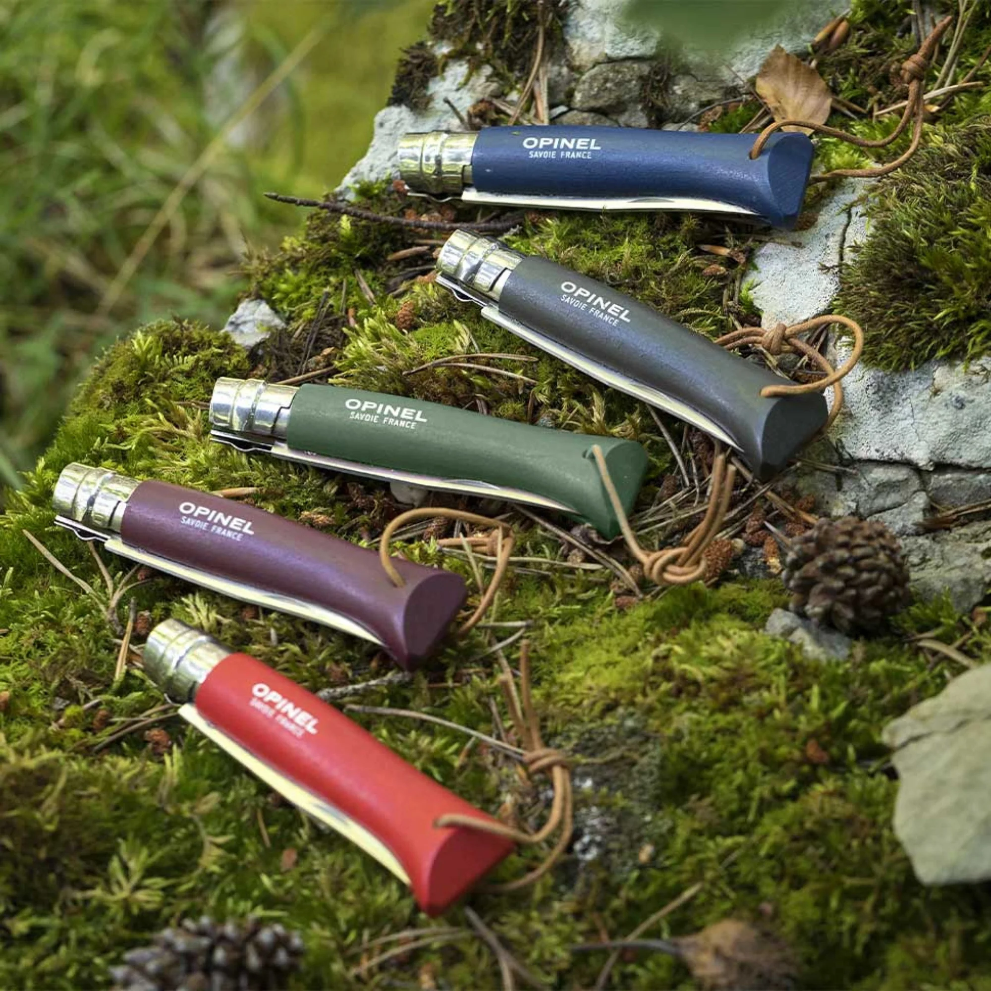 Opinel #8 Stainless Steel Bushwhacker Trekking Folding Pocket Knife (Red) - Image 8