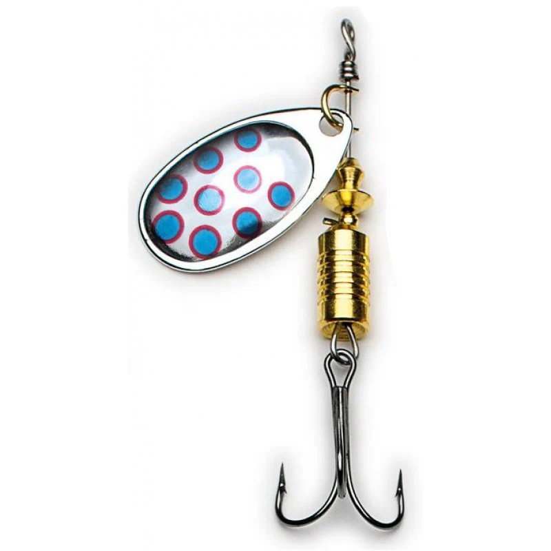 Behr Trendex Cyber Spin Original Lure (8g/Size 3)(Silver/Blue Dot)