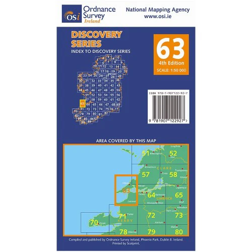 OSI Discovery Map 63 (Part of Clare & Kerry)(1:50,000) - Image 2