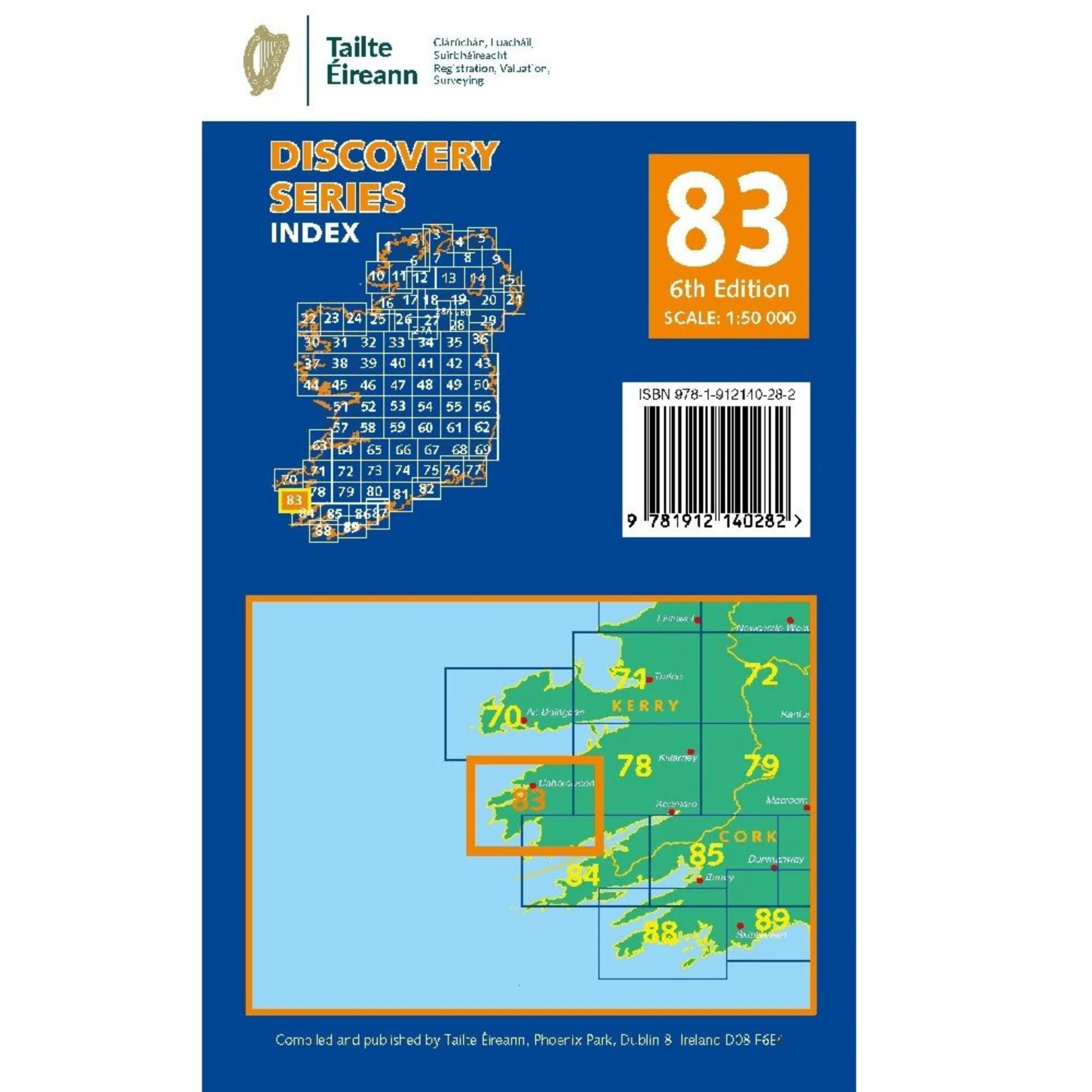 OSI Discovery Map 83 - Laminated (Part of Kerry)(1:50,000) - Image 2