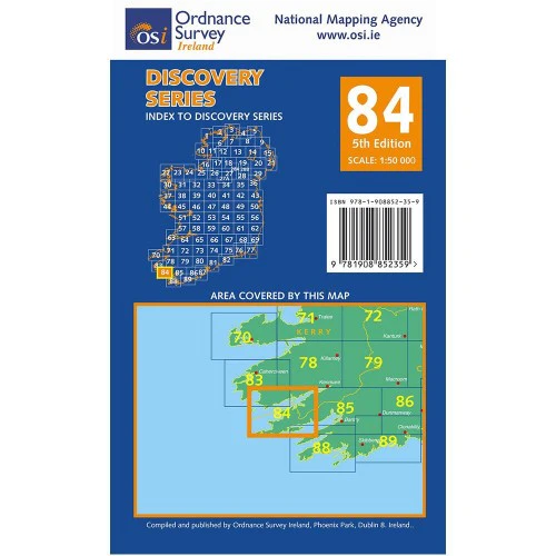 OSI Discovery Map 84 (Part of Cork & Kerry)(1:50,000) - Image 2