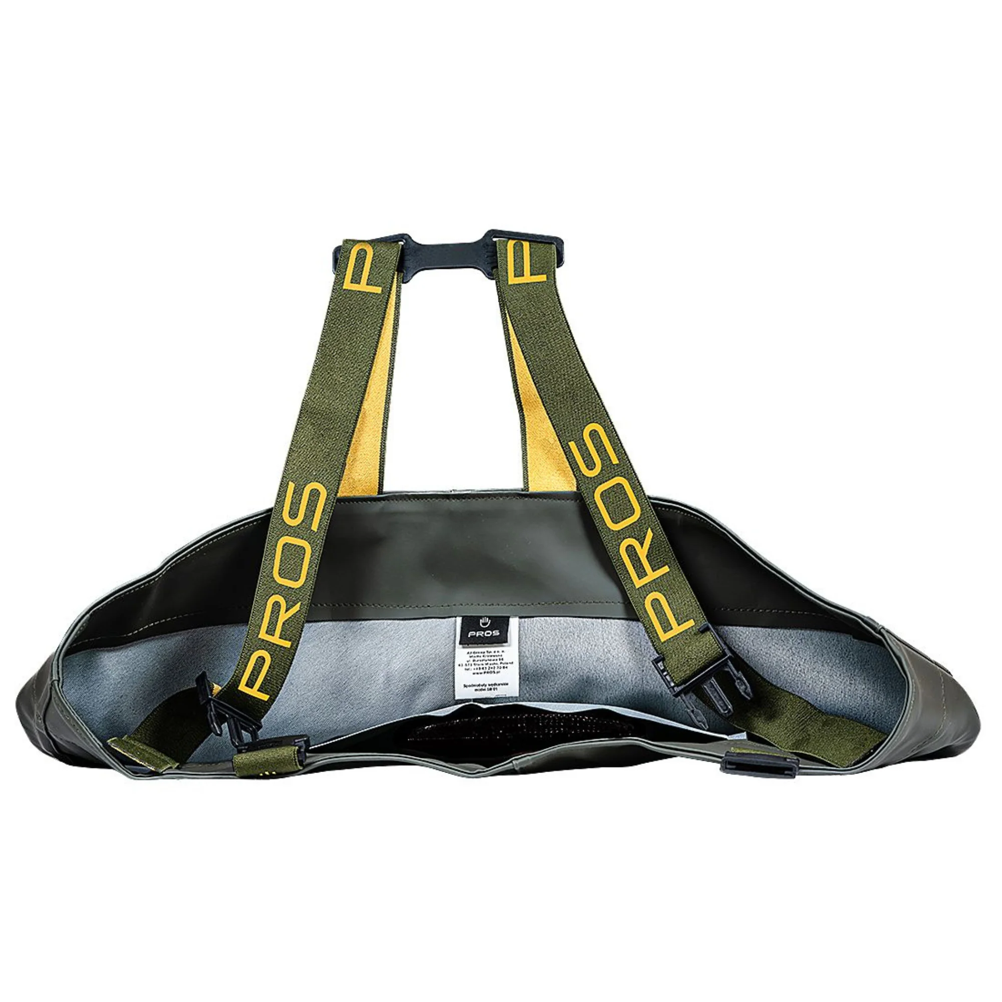 Pros Unisex PVC/Polyester Bootfoot Cleated Chest Waders (Olive Green) - Image 4