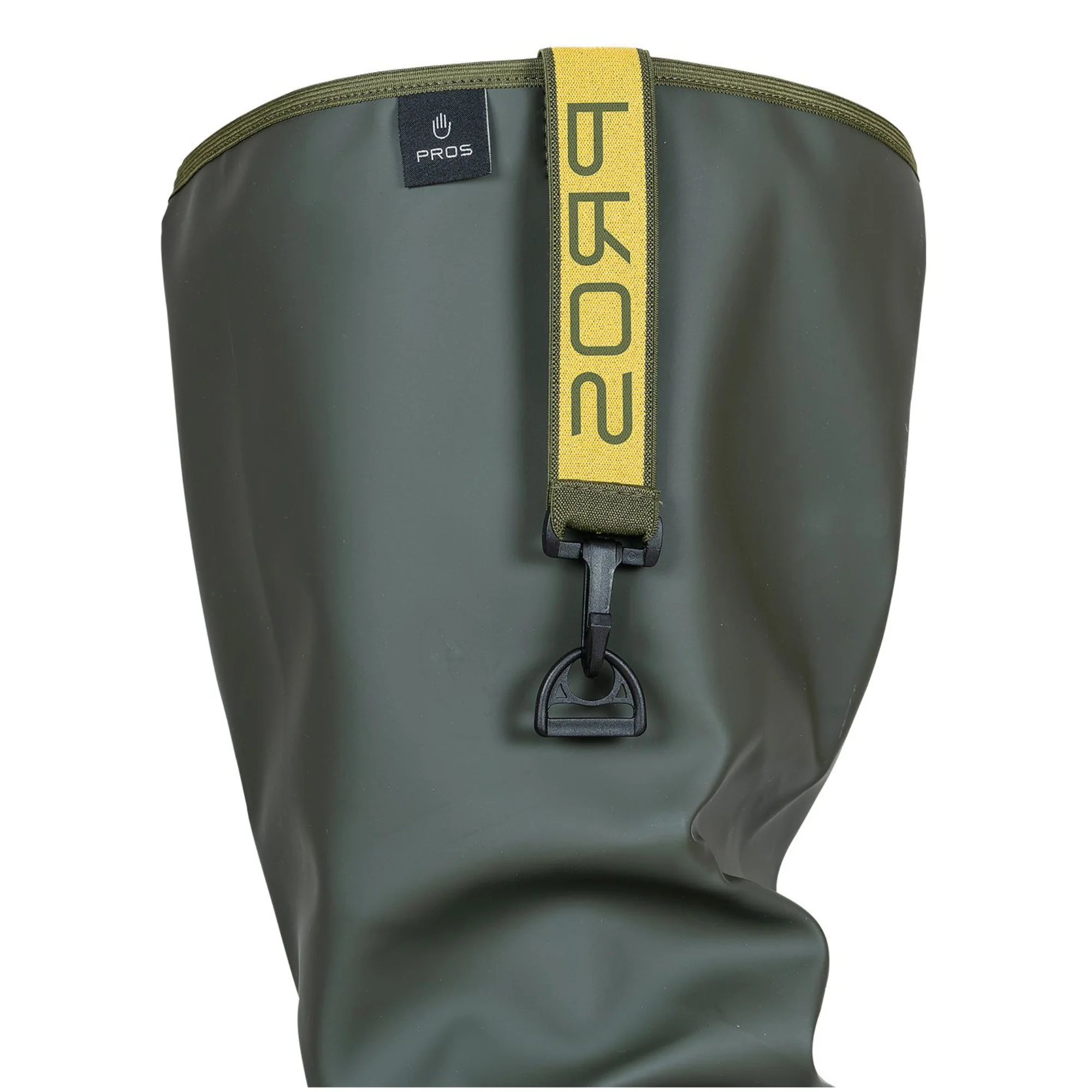 Pros Unisex PVC/Polyester Bootfoot Thigh Waders (Olive Green) - Image 6
