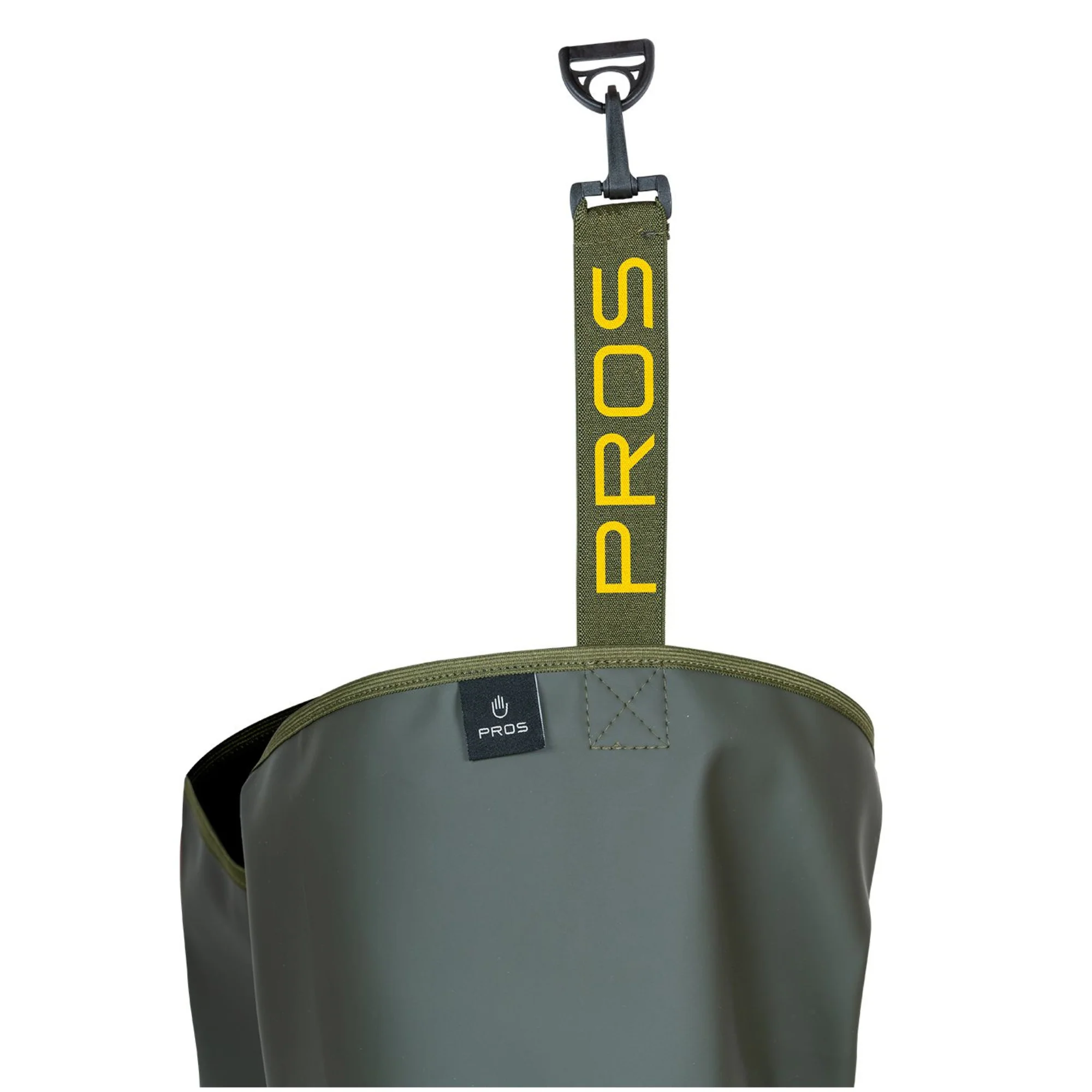 Pros Unisex PVC/Polyester Bootfoot Thigh Waders (Olive Green) - Image 7