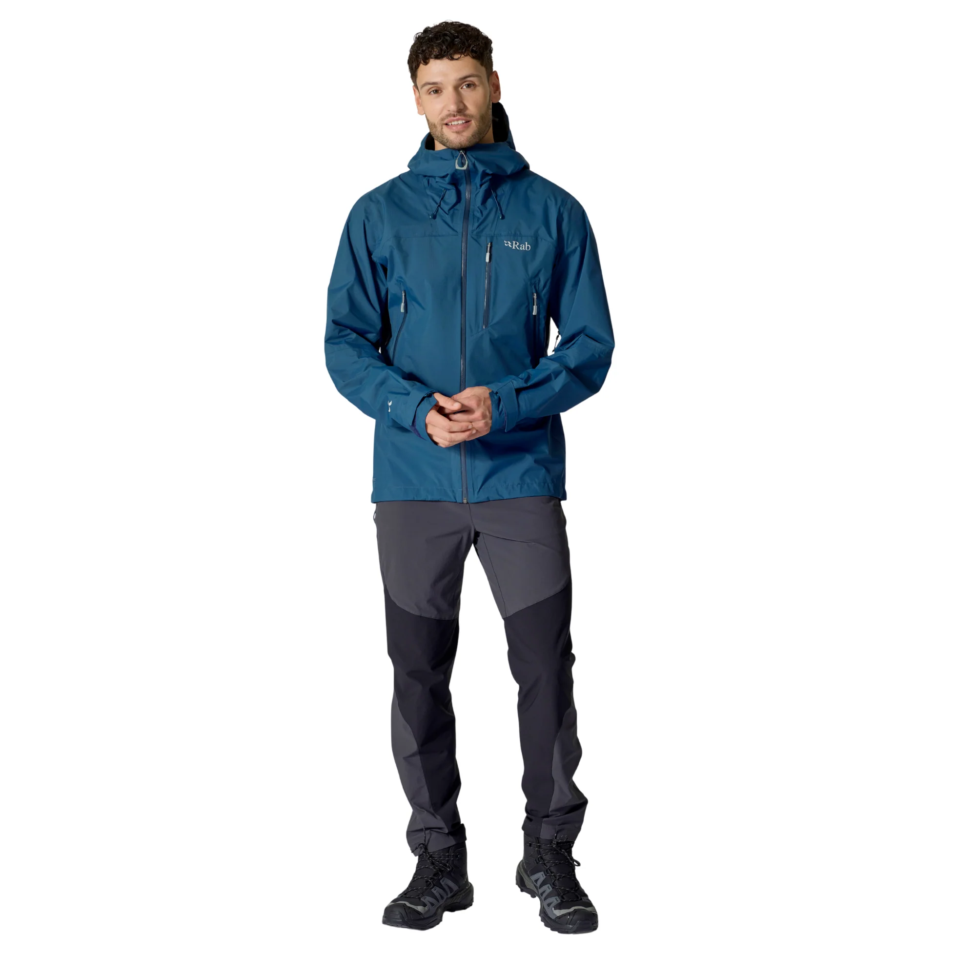Rab Men's Downpour Mountain 2.5L Waterproof Jacket (Tempest Blue) - Image 12