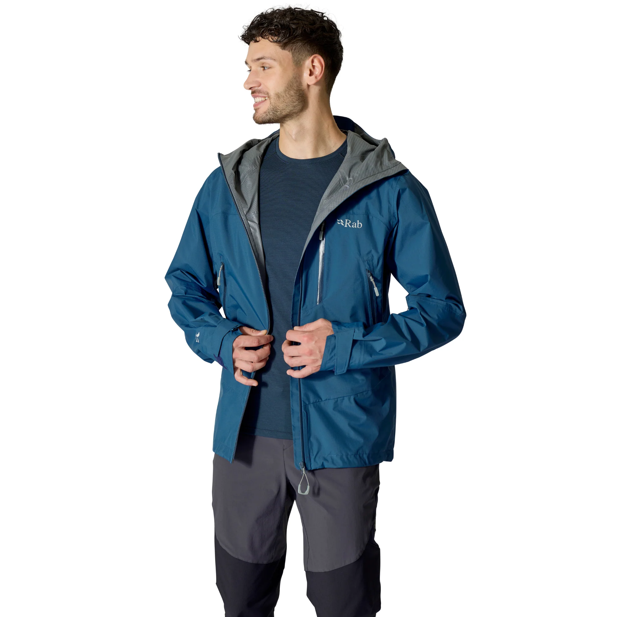 Rab Men's Downpour Mountain 2.5L Waterproof Jacket (Tempest Blue) - Image 2