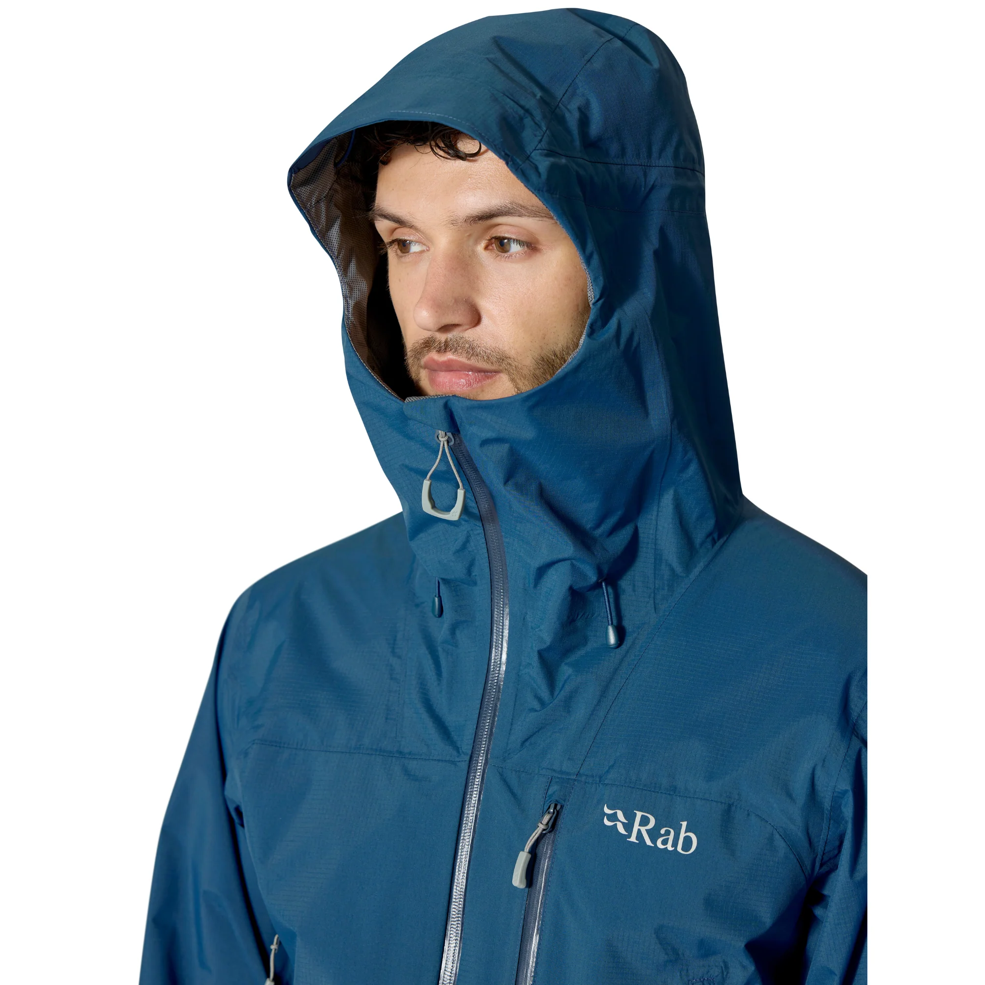 Rab Men's Downpour Mountain 2.5L Waterproof Jacket (Tempest Blue) - Image 3