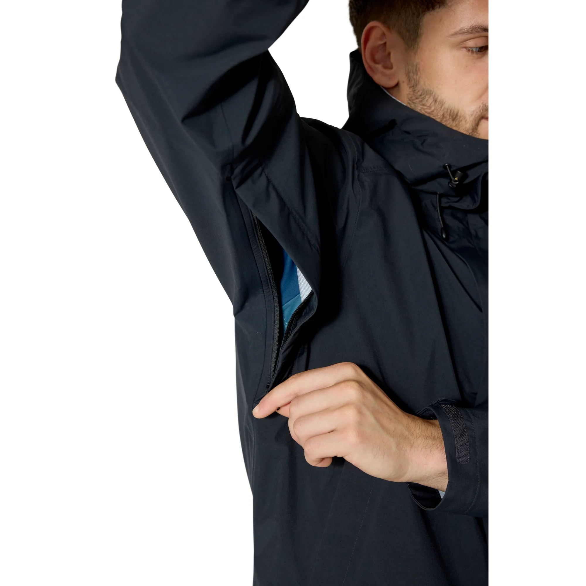 Rab Men's Firewall 3L Waterproof Jacket (Black) - Image 3