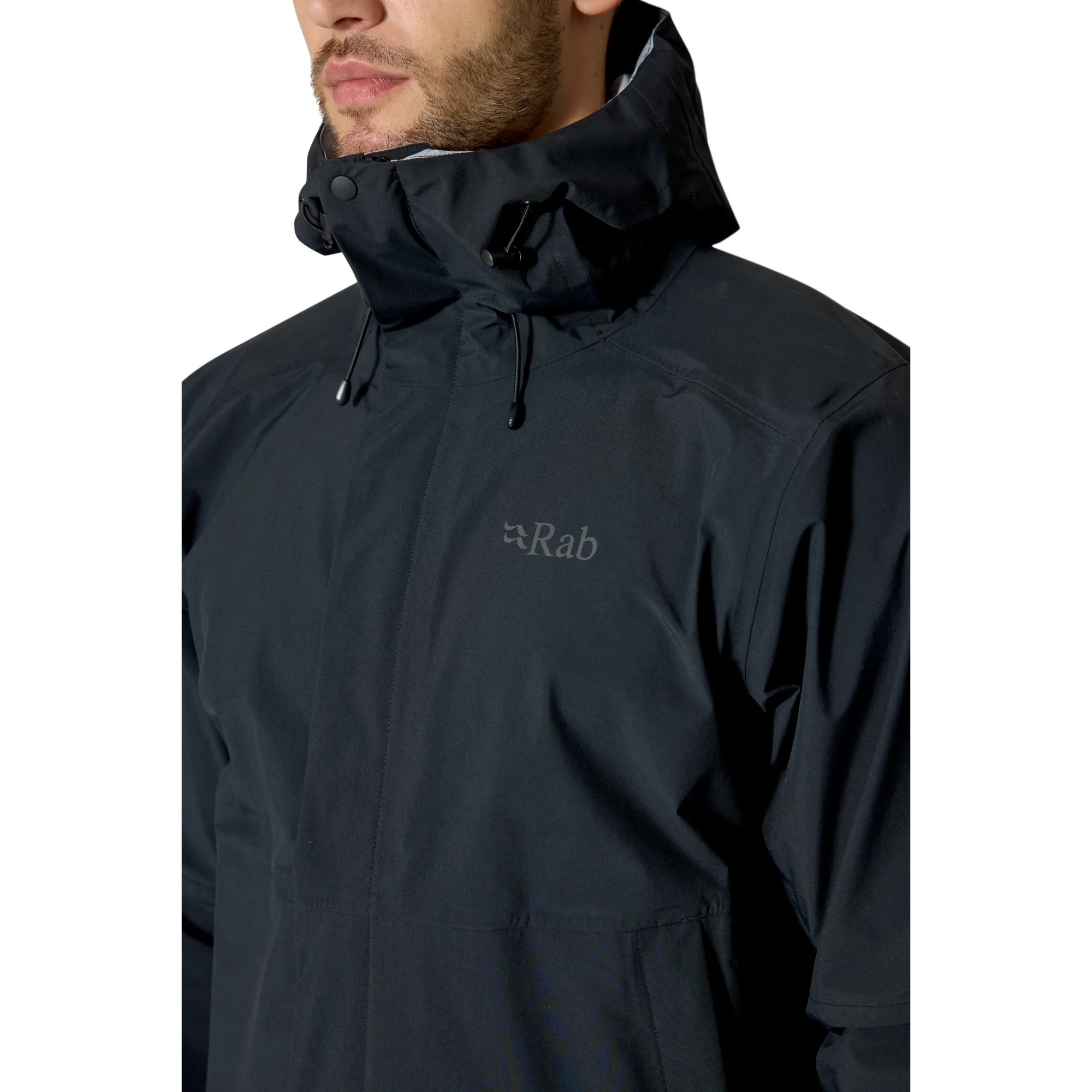 Rab Men's Firewall 3L Waterproof Jacket (Black) - Image 5