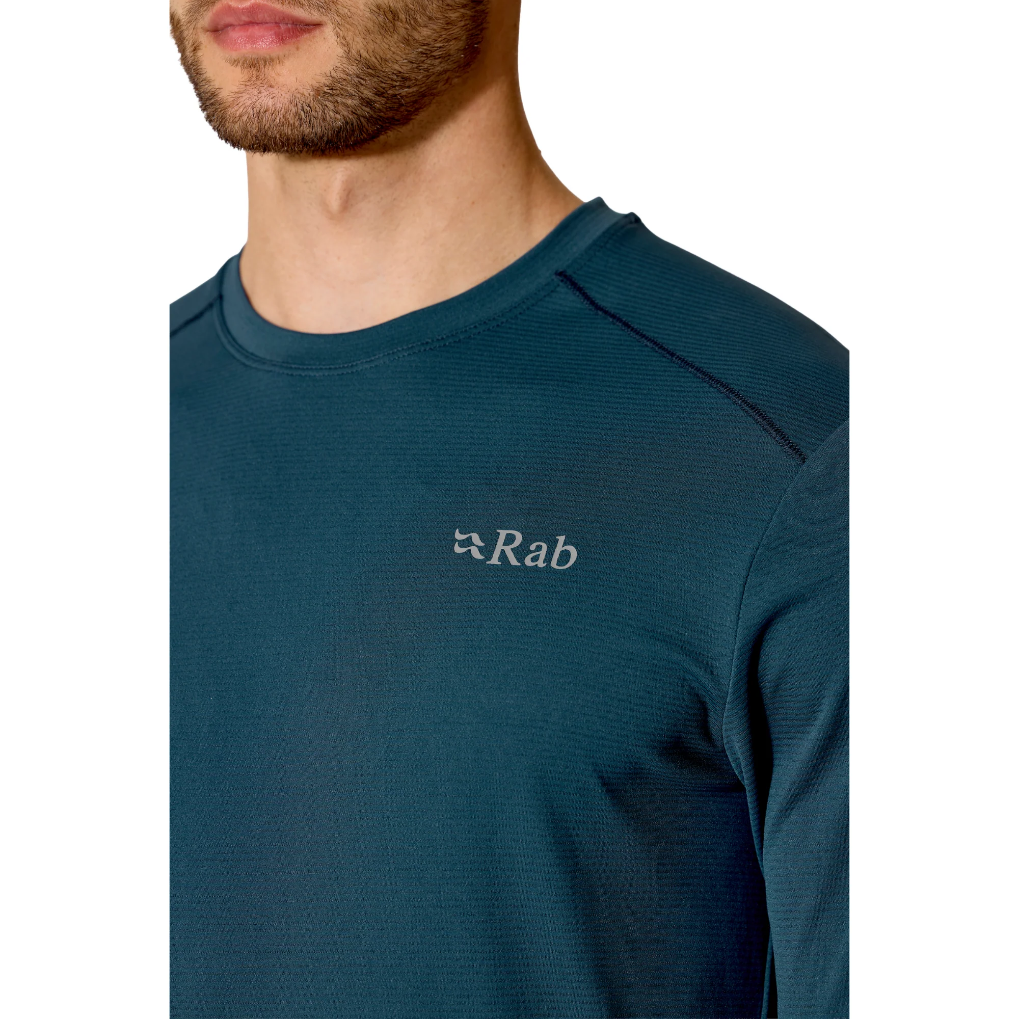 Rab Men's Force Long Sleeve UPF40 Technical Tee (Tempest Blue) - Image 2