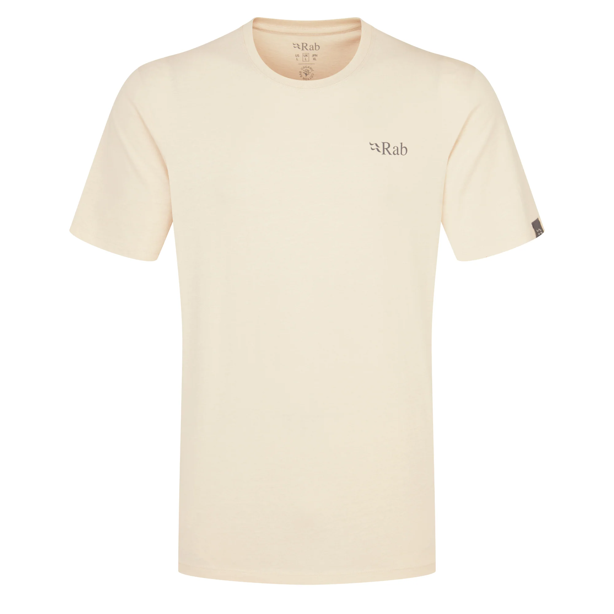 Rab Men's Stance Mountain Peak Organic Cotton Short Sleeve Tee (Ecru) - Image 2