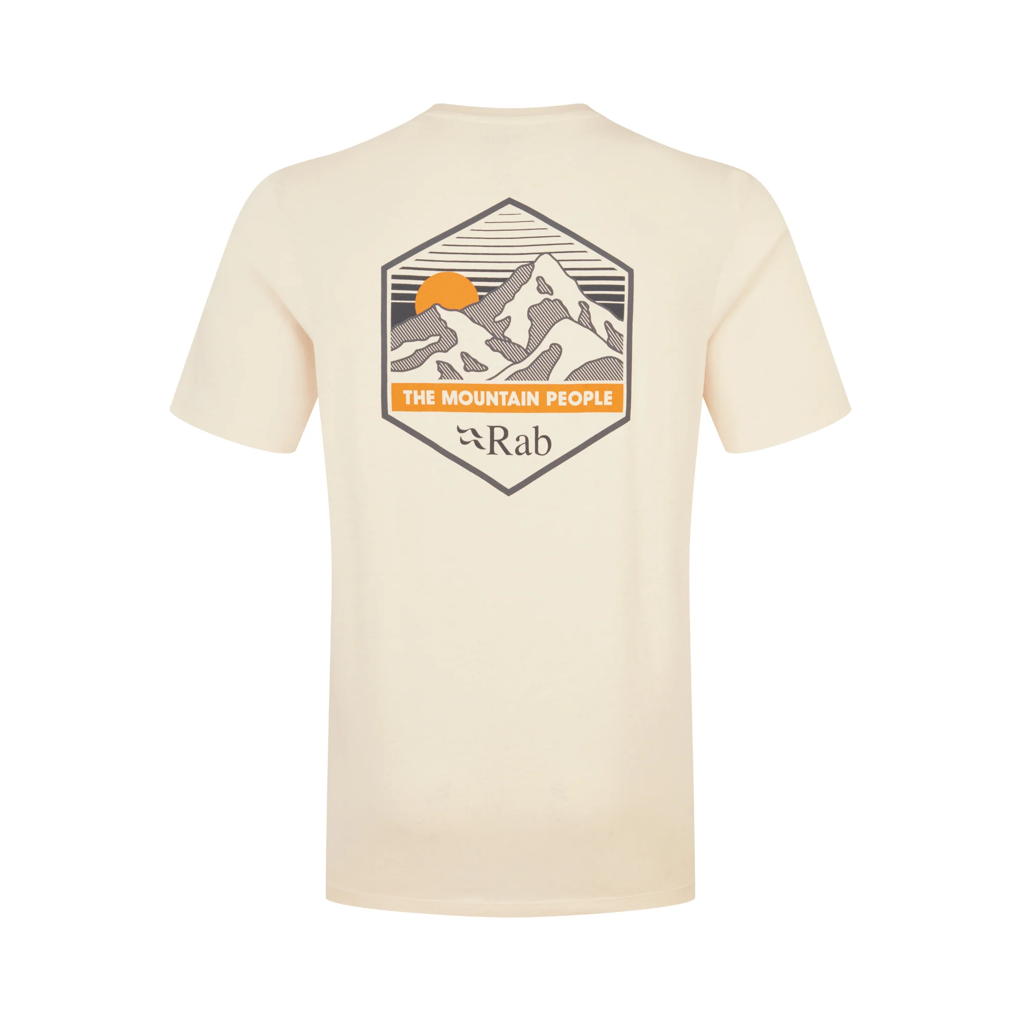 Rab Men's Stance Mountain Peak Organic Cotton Short Sleeve Tee (Ecru) - Image 3