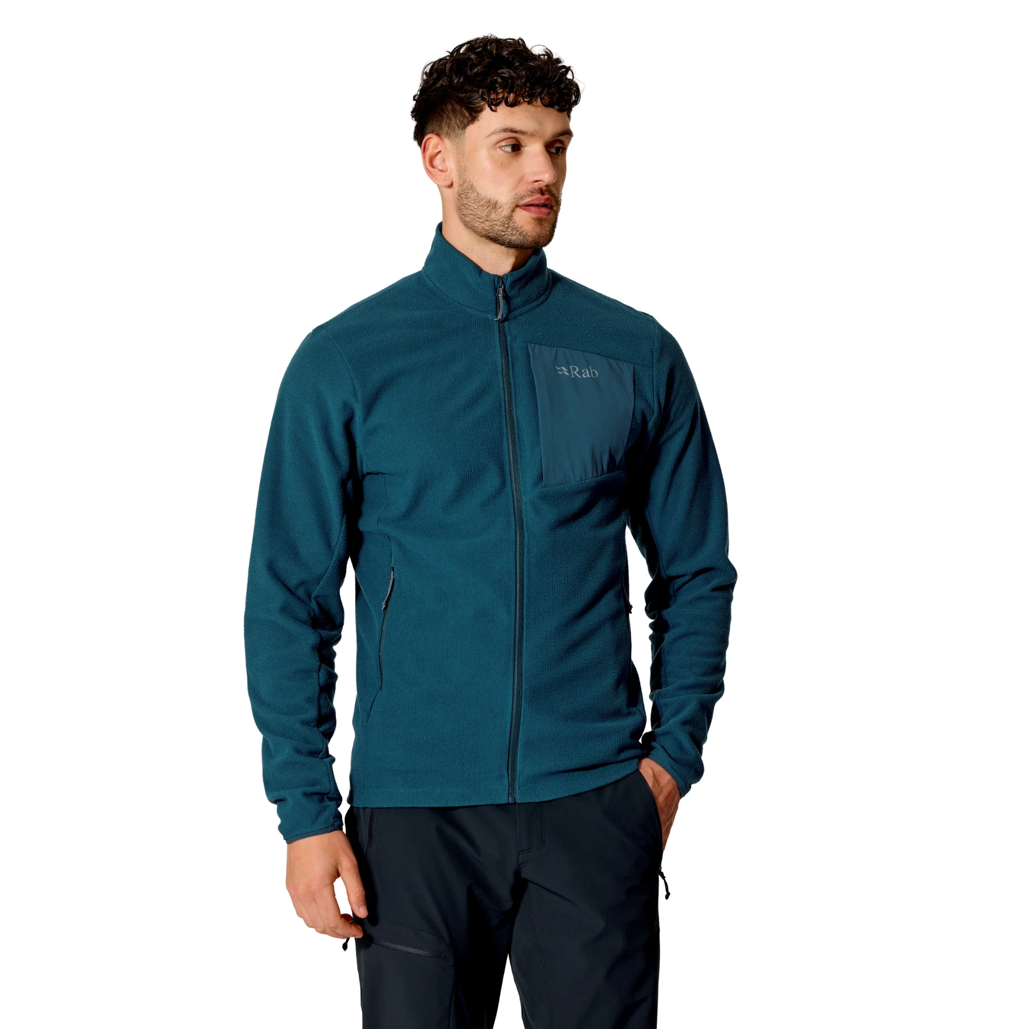 Rab Men's Tecton Full Zip Fleece (Tempest Blue)