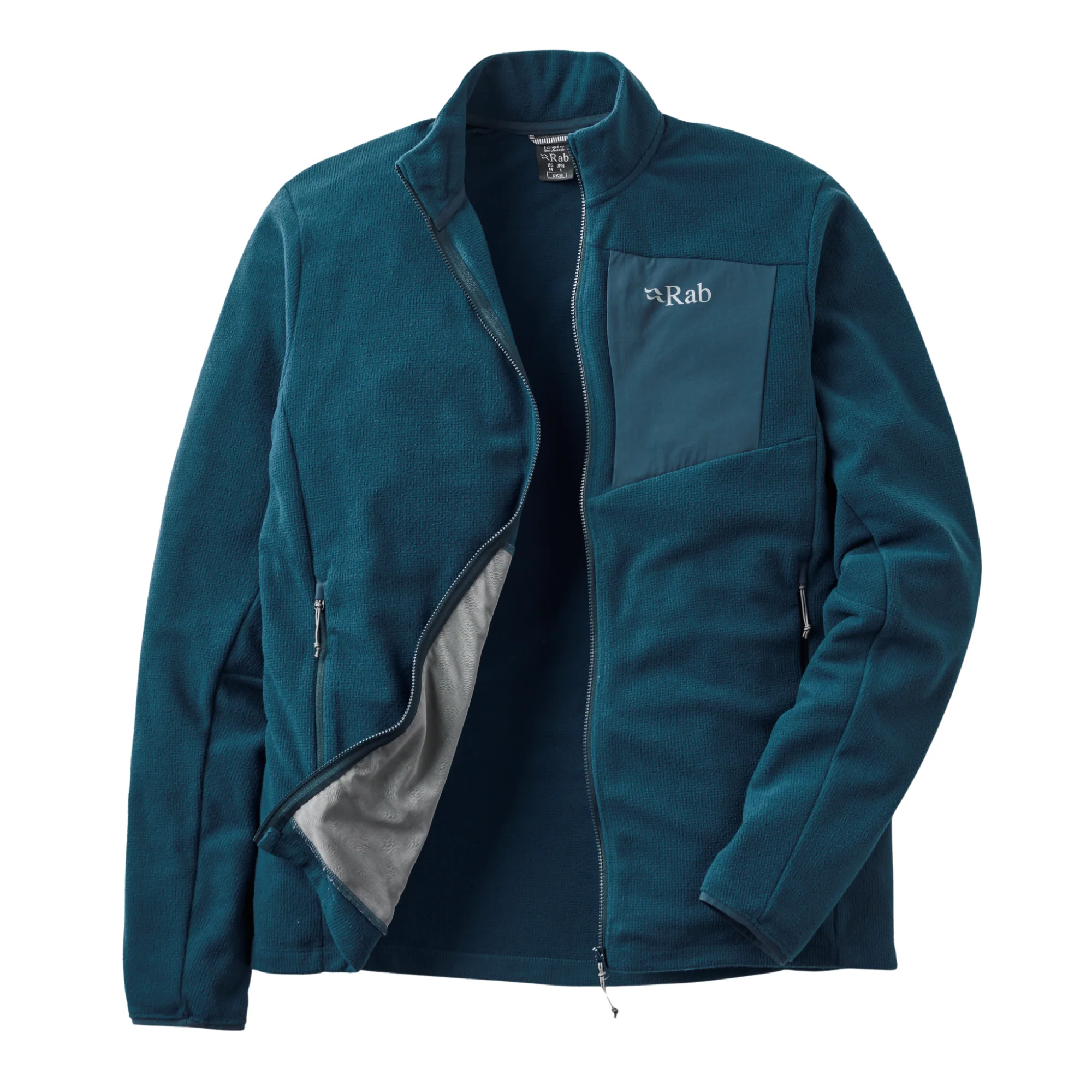 Rab Men's Tecton Full Zip Fleece (Tempest Blue) - Image 8