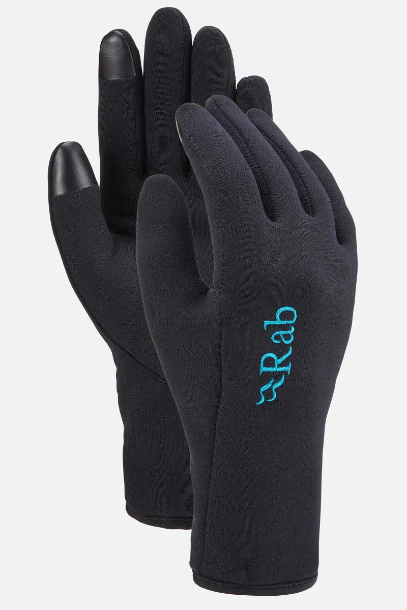 Rab Women's Power Stretch Contact Gloves (Black)