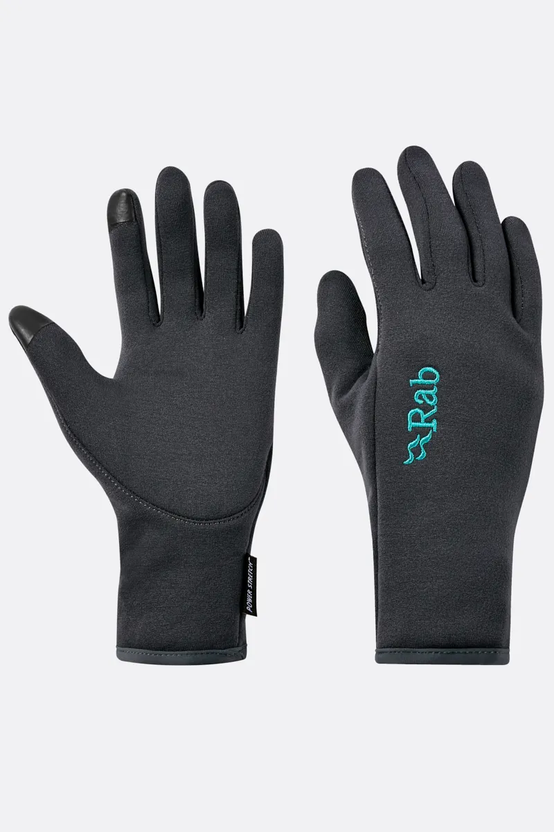 Rab Women's Power Stretch Contact Gloves (Black) - Image 2